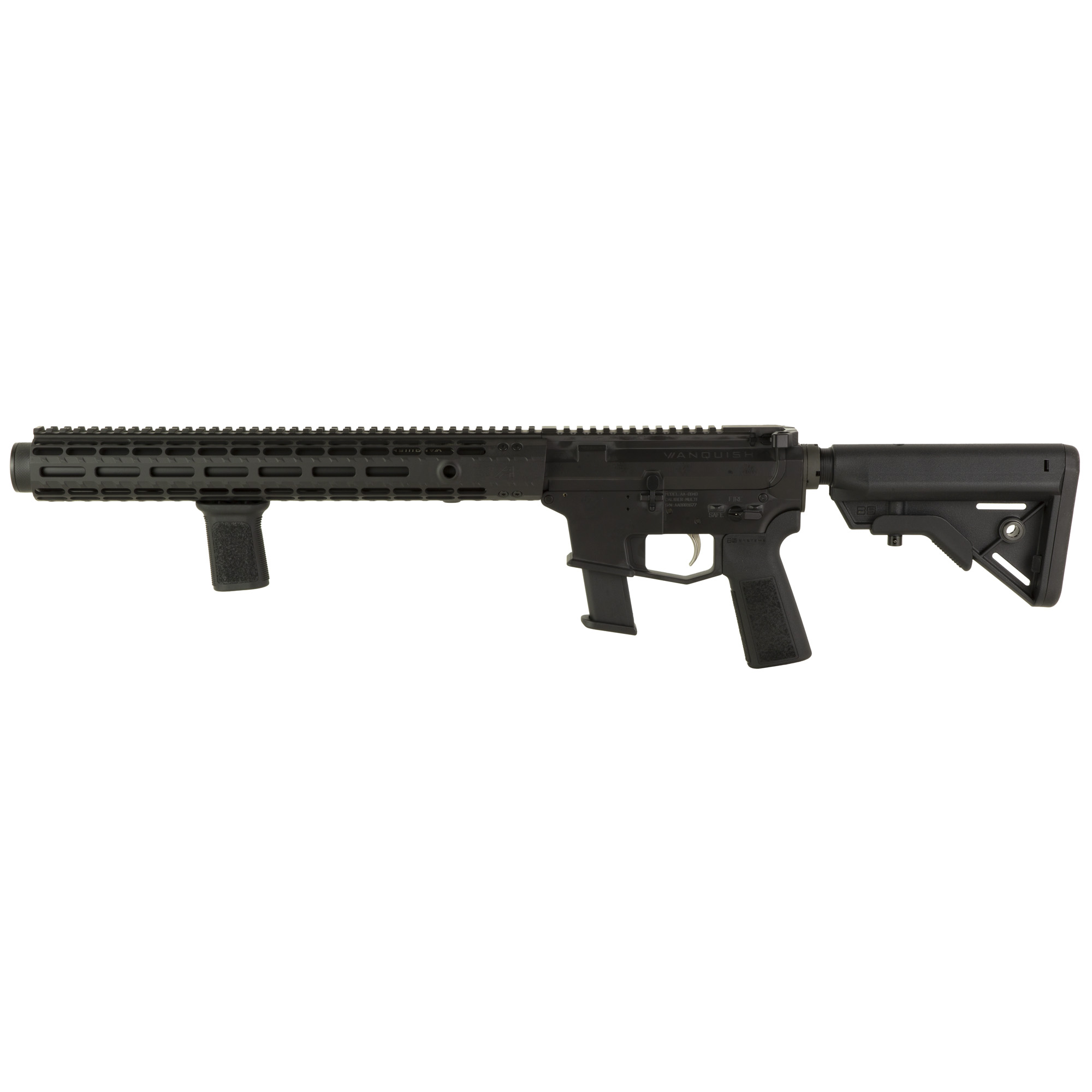 Angstadt Arms Vanquish-9 Suppressed Rifle 16″ 9mm 17rd – Black