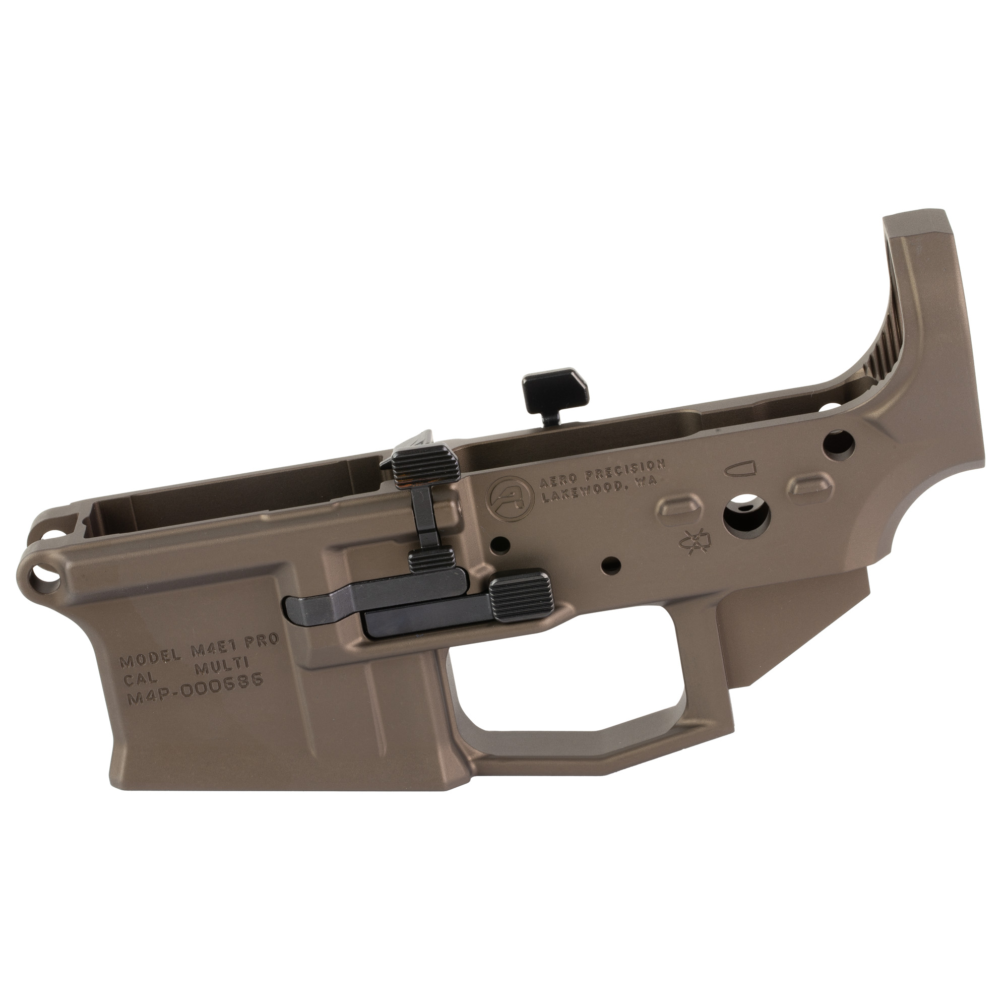 Aero Precision M4E1 PRO Stripped Lower Receiver 223 Remington 556NATO – Kodiak Brown