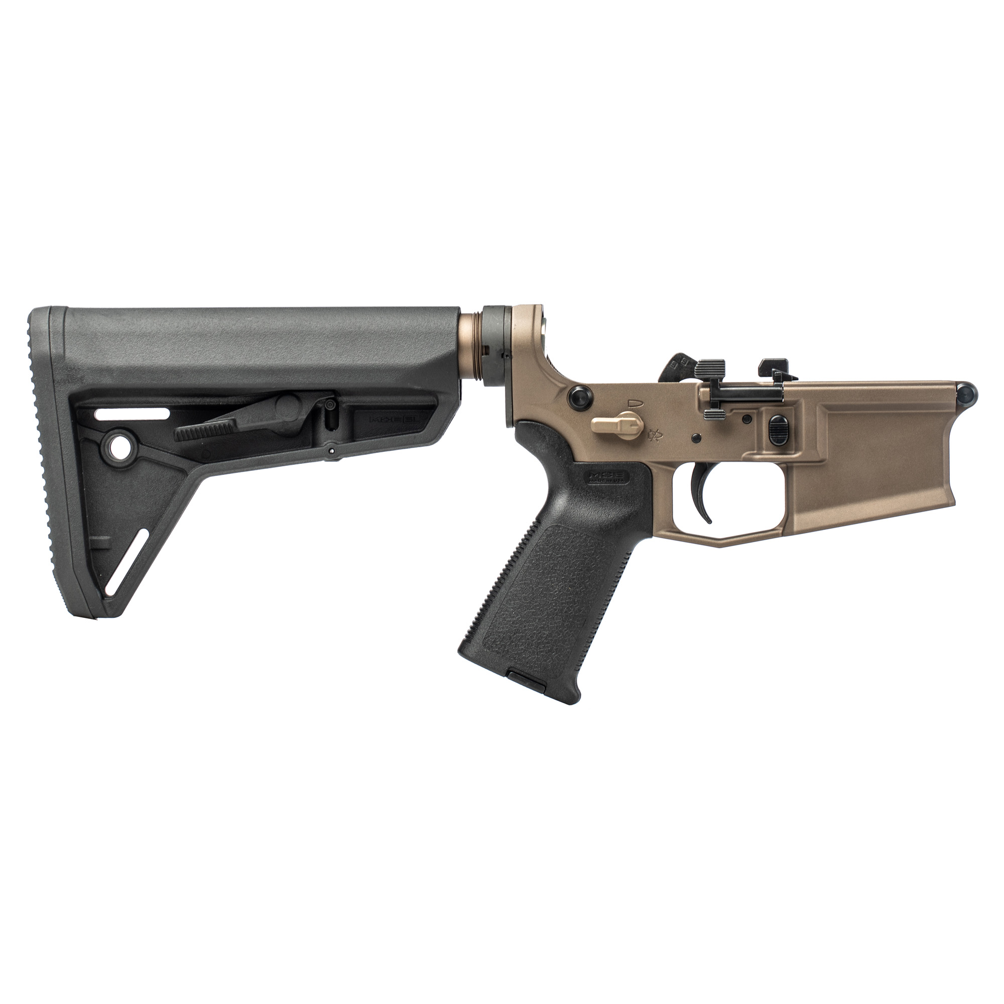 Aero Precision M4E1 PRO Complete Lower Receiver 223 Remington 556NATO – Kodiak Brown