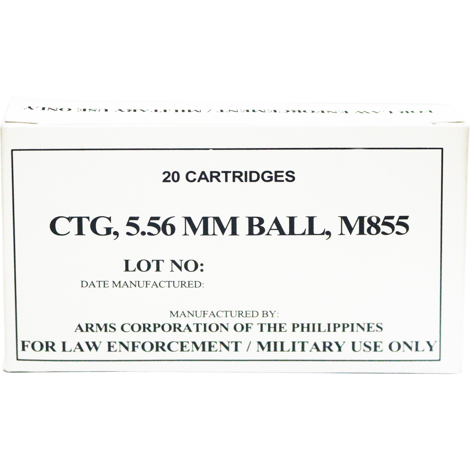 Armscor Ammo 5.56 NATO 62gr Full Metal Jacket – 20rd