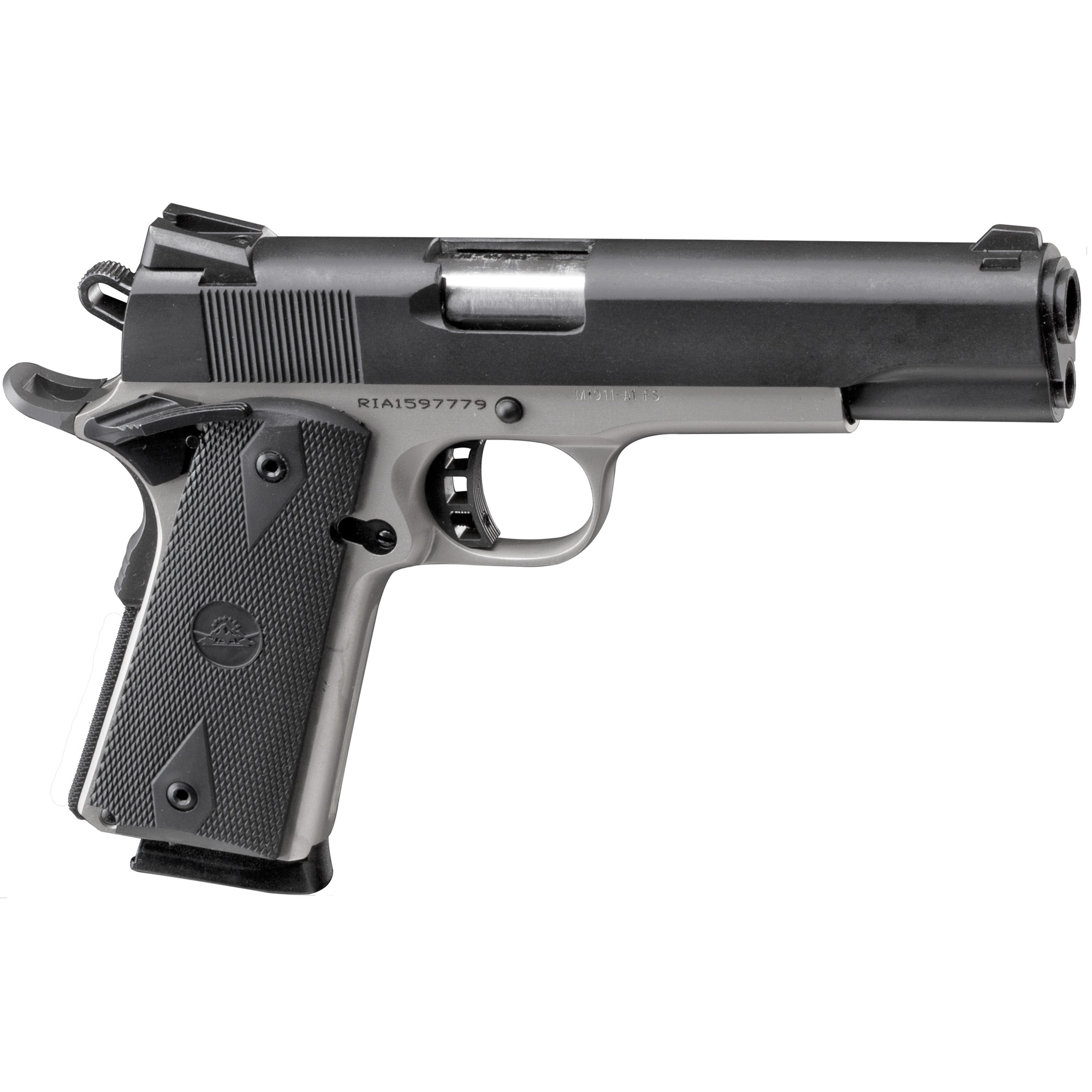 Armscor Rock Series Standard FS 1911 5″ 45 ACP 8rd Fixed Sights – Silver, Black