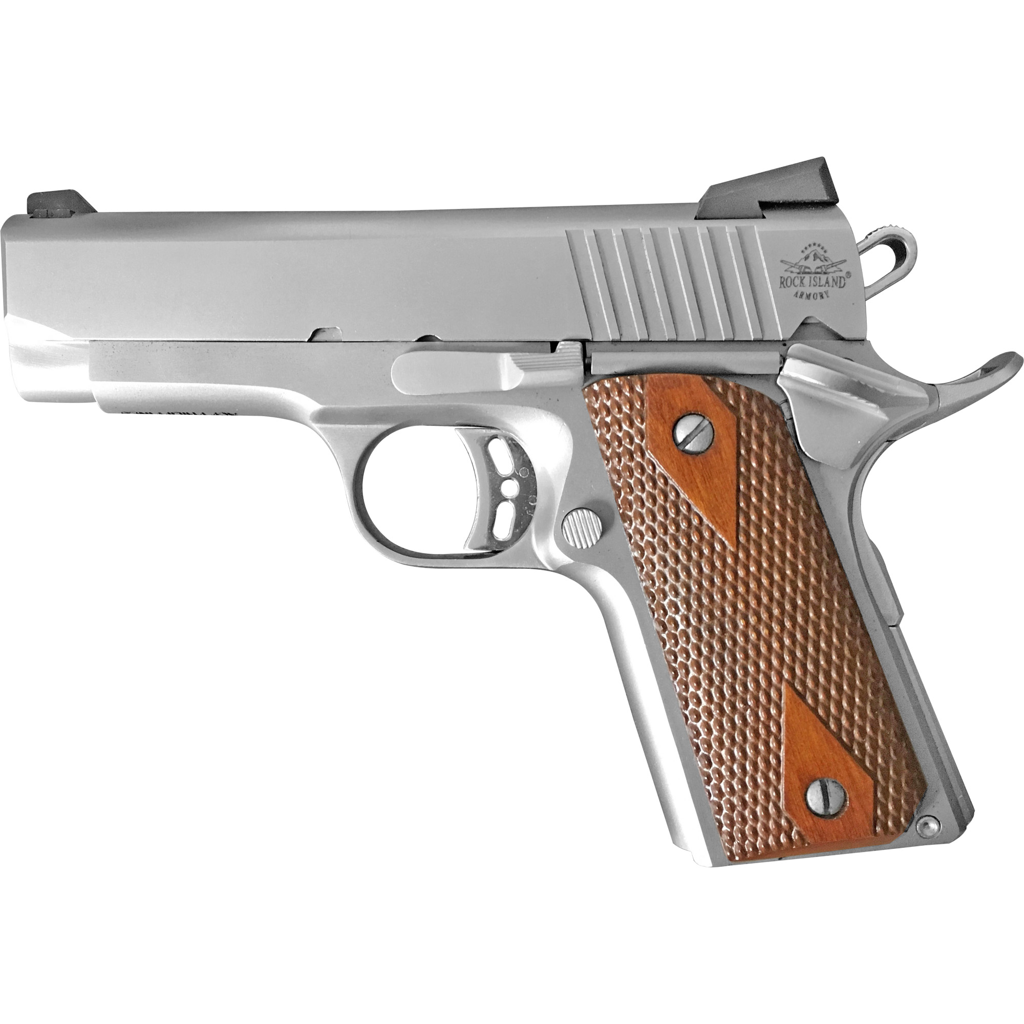 Armscor ECS 1911 3.63″ 45 ACP 7rd Fixed Sights – Silver