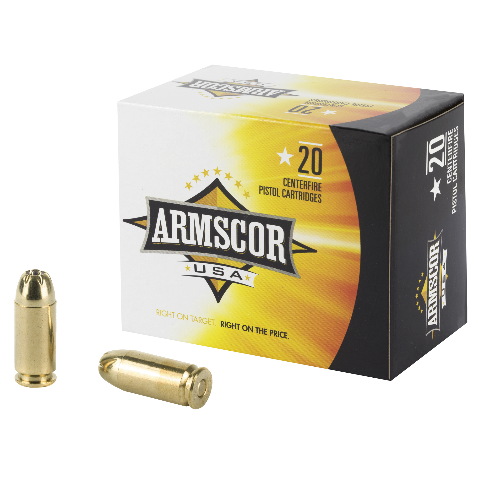 Armscor Ammo 40 S&W 180gr Jacketed Hollow Point – 20rd