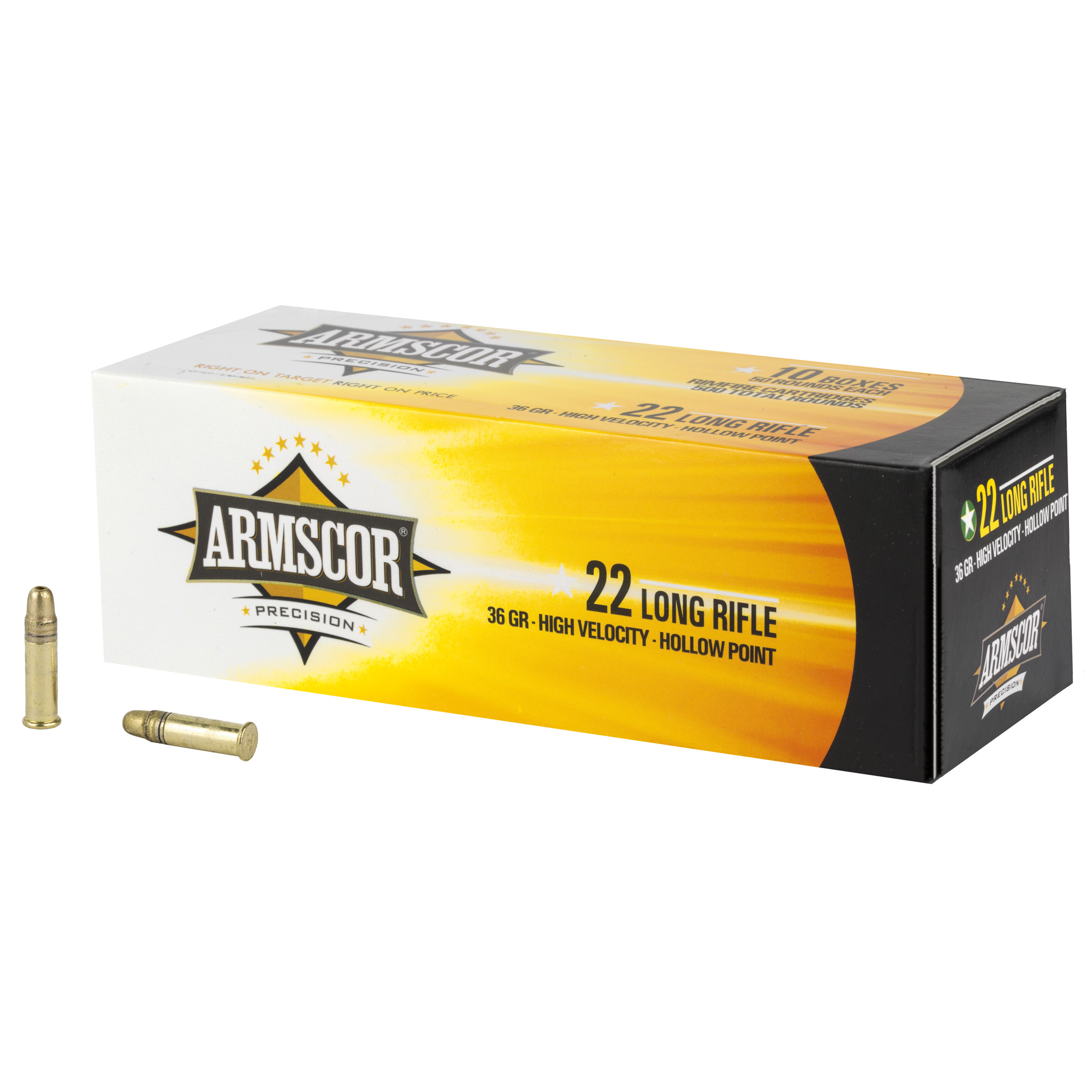 Armscor Ammo 22 LR Hi-Velocity 36gr Hollow Point – 50rd