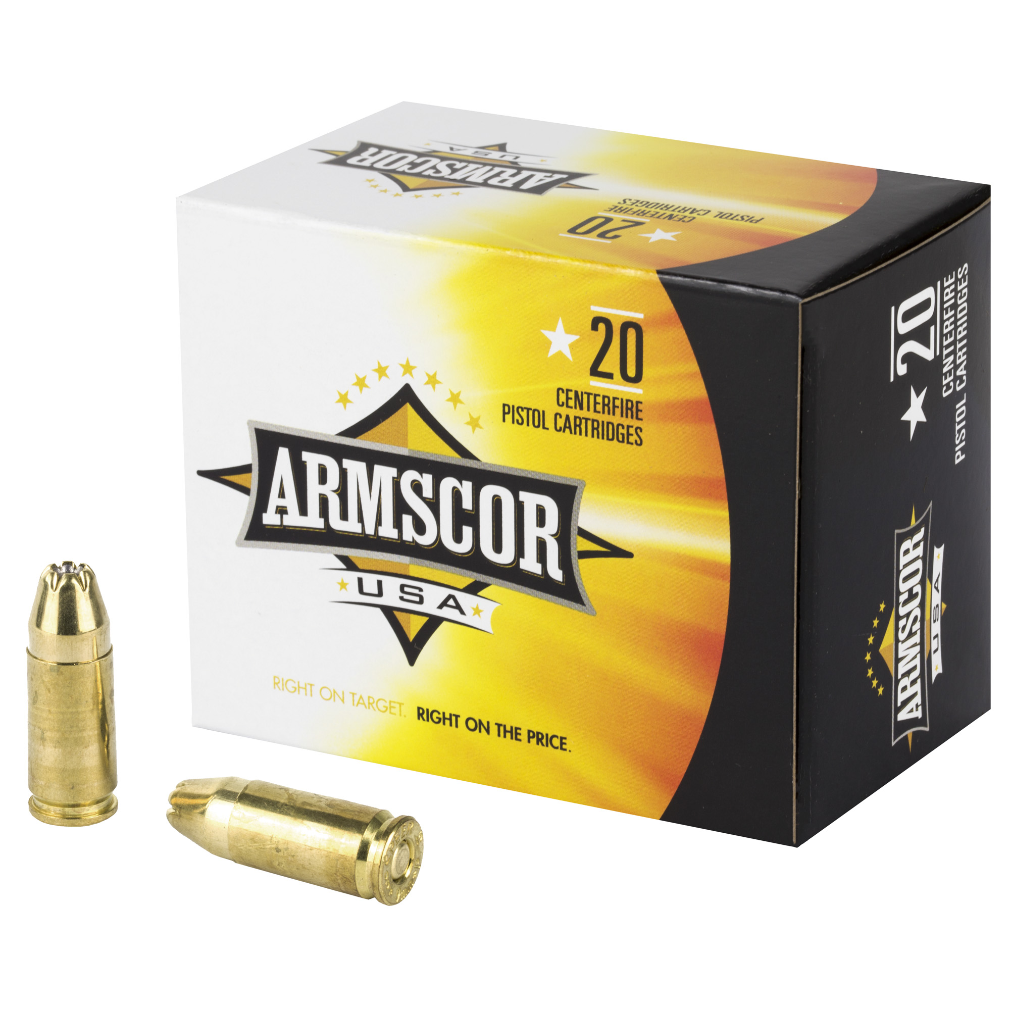 Armscor Ammo 9mm 124gr Jacketed Hollow Point – 20rd