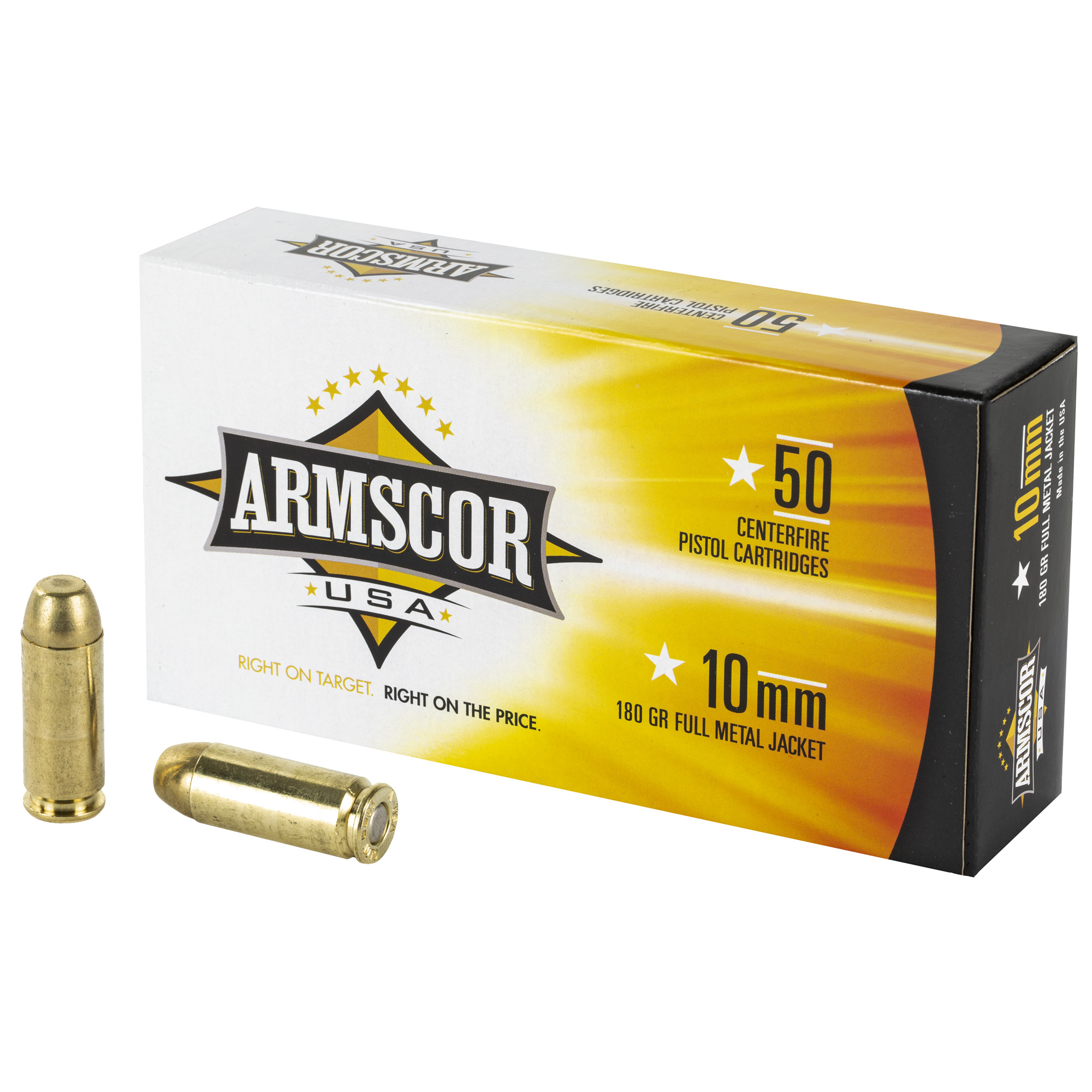 Armscor Ammo 10mm 180gr Full Metal Jacket – 50rd