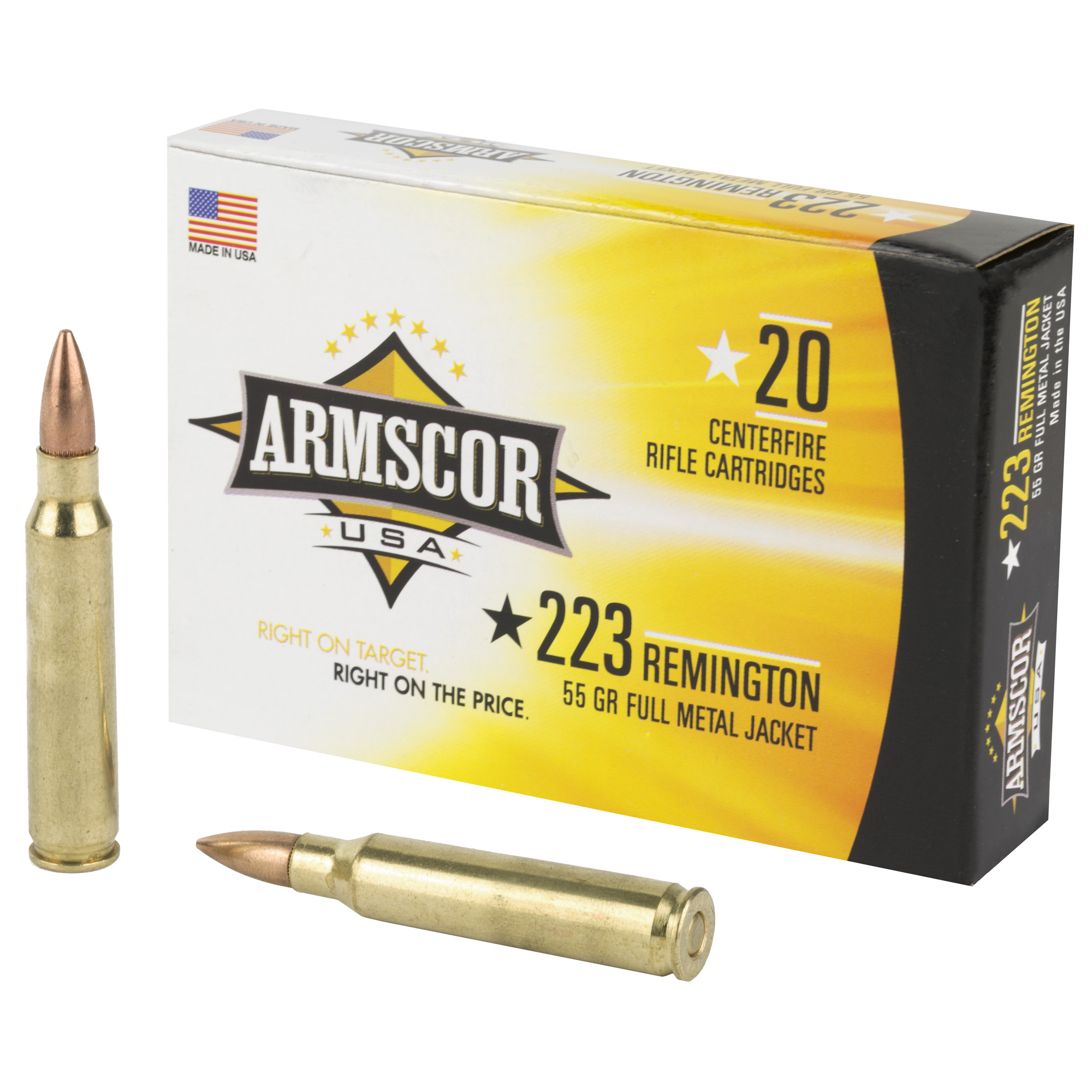 Armscor Ammo 223 Remington 55gr Full Metal Jacket – 20rd