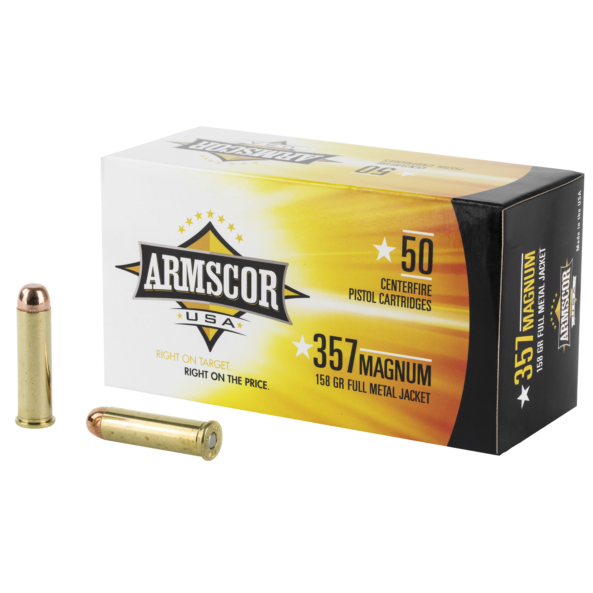 Armscor Ammo 357 Magnum 158gr Full Metal Jacket – 50rd