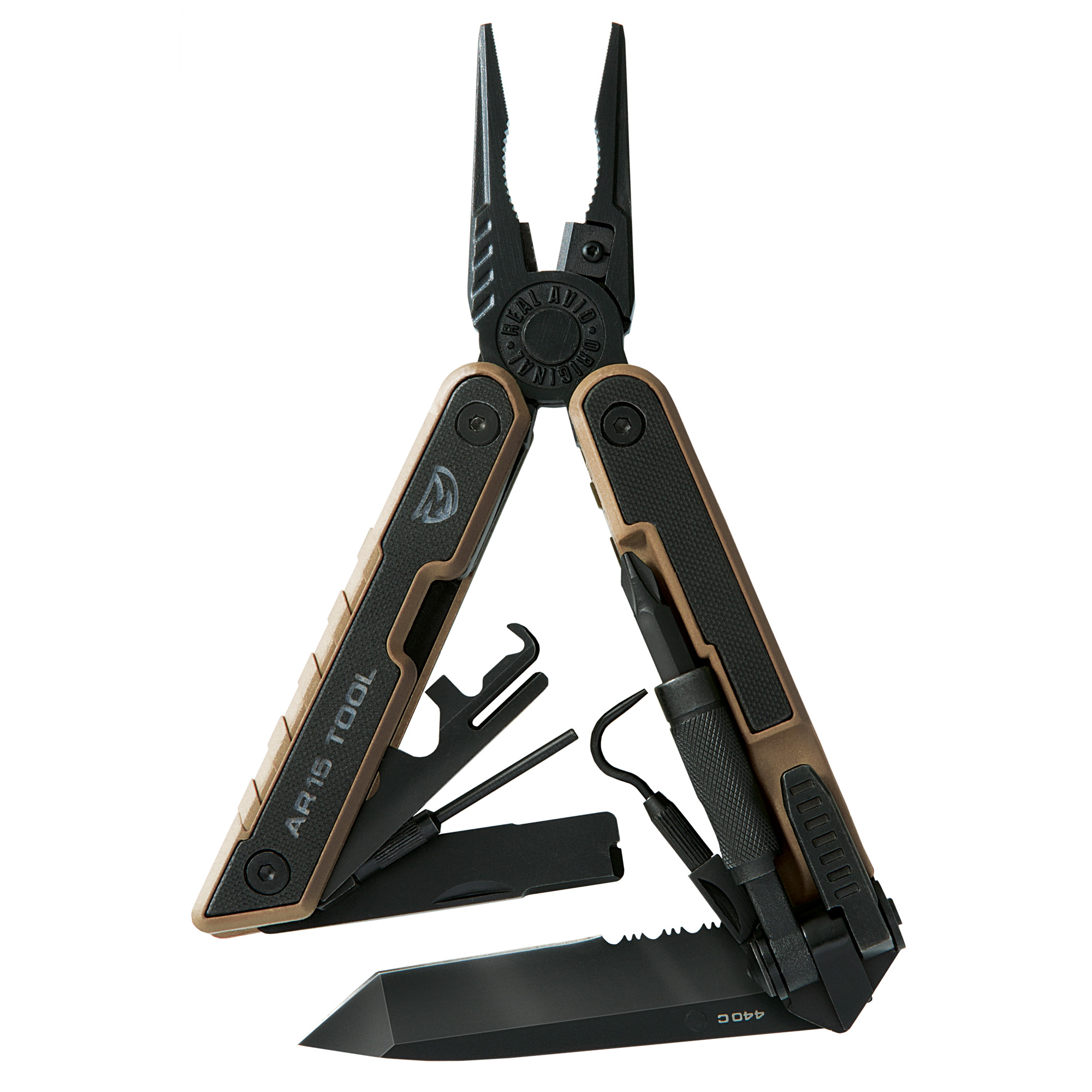 Real Avid AR-15 Tool Stainless Steel Multi-Tool – Black