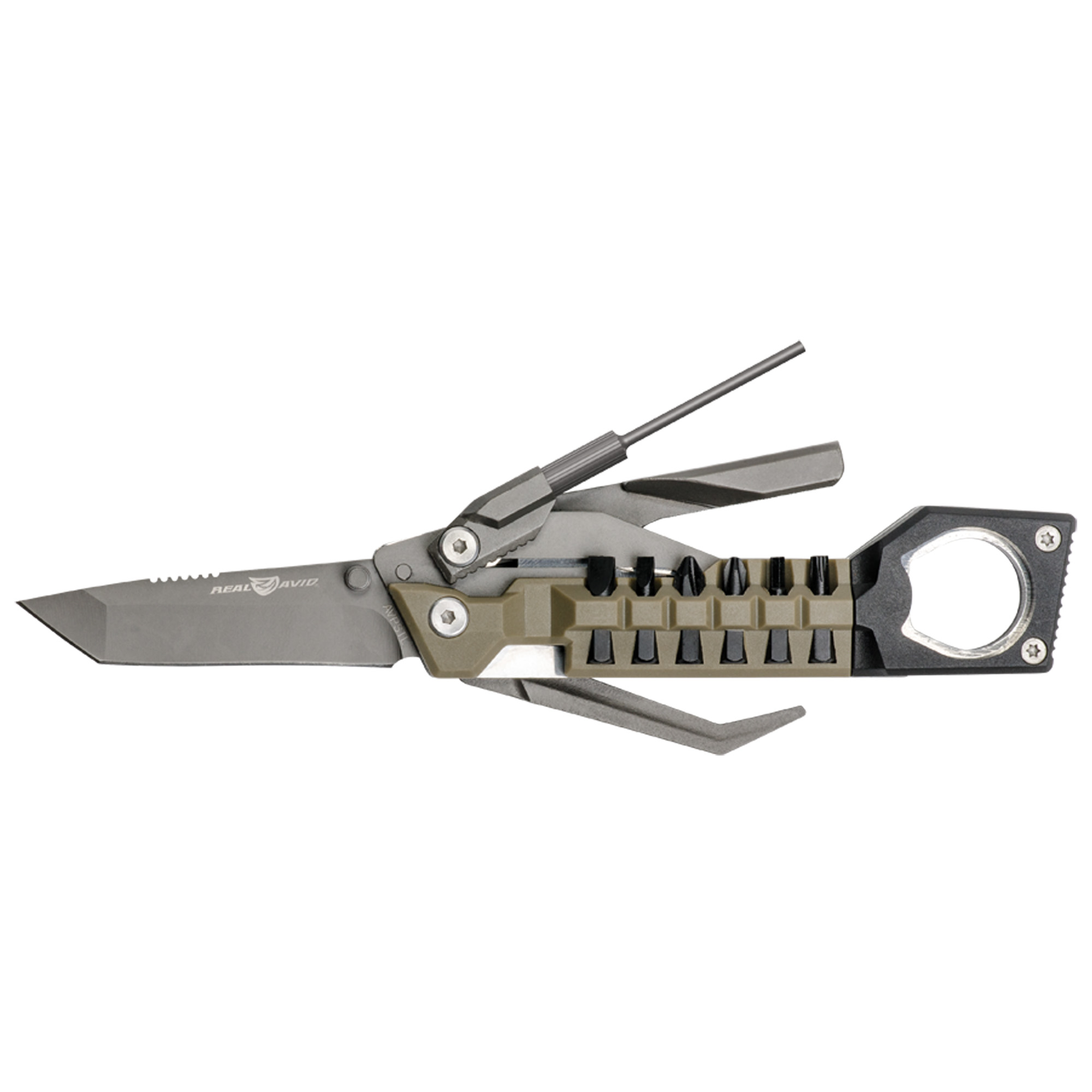 Real Avid The Pistol Tool Stainless Steel Multi-Tool – Flat Dark Earth