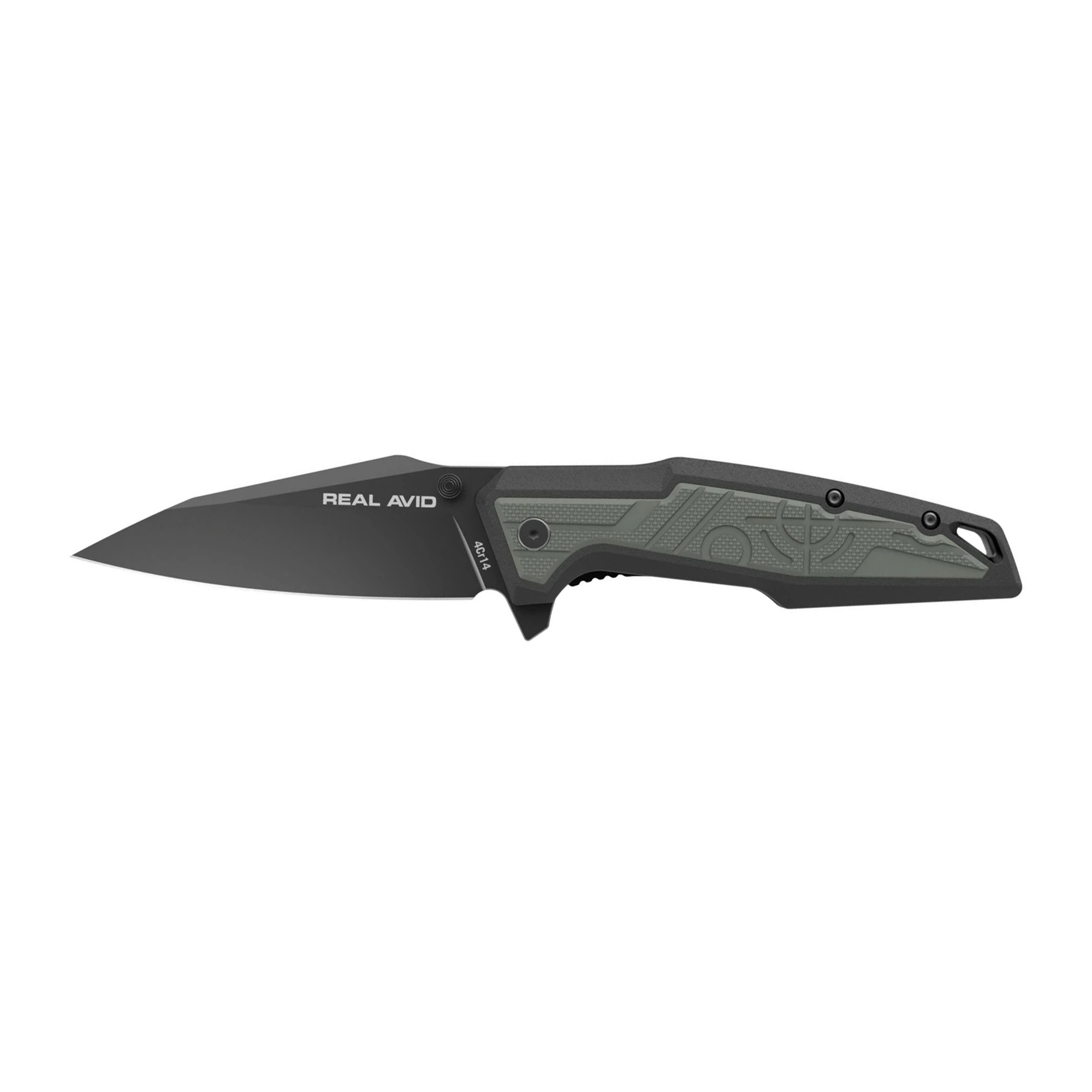 Real Avid RAV-1 Stainless Steel Folding Knife 3.25″ – Black, Green