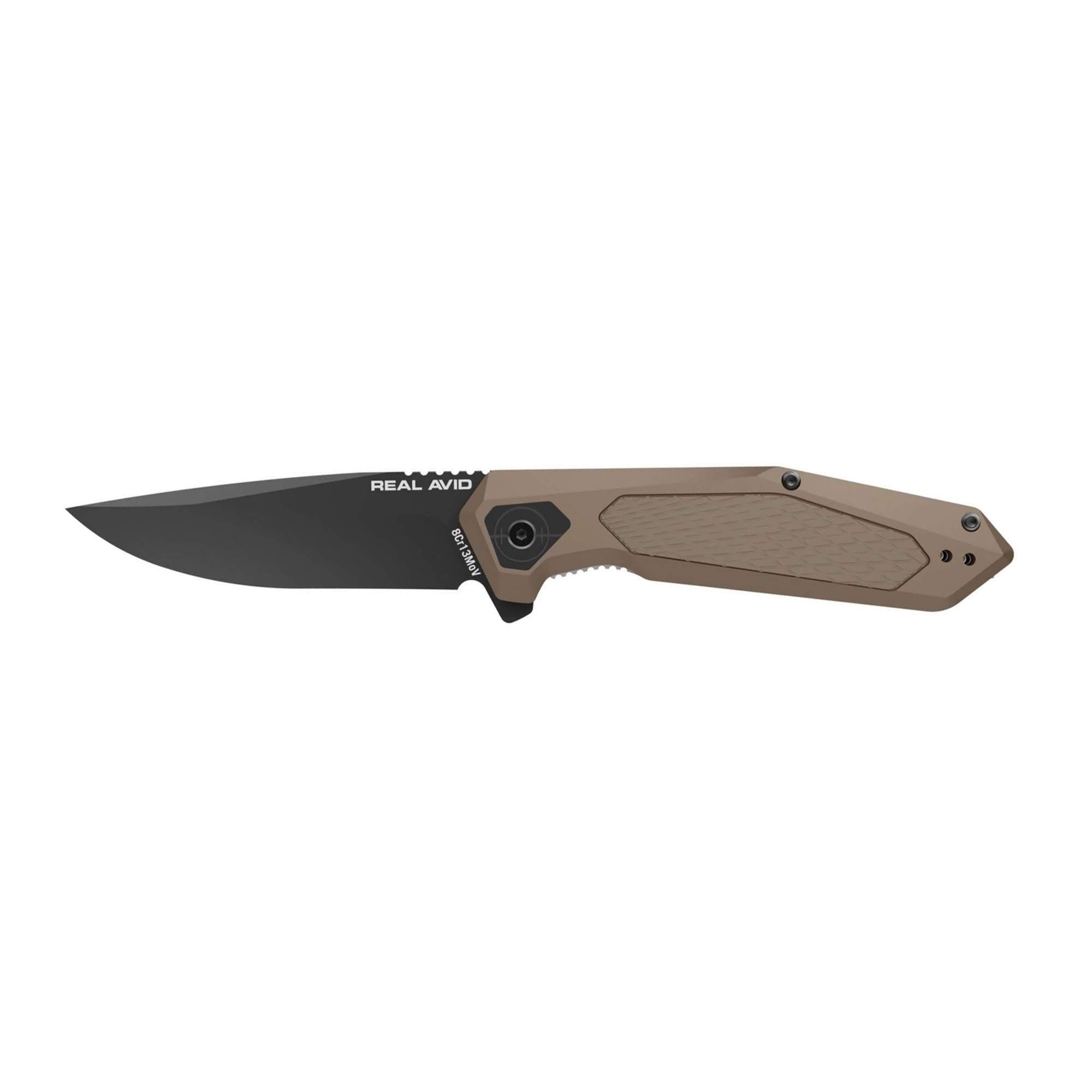 Real Avid RAV-3 8Cr13Mov Folding Knife 3.25″ – Tan