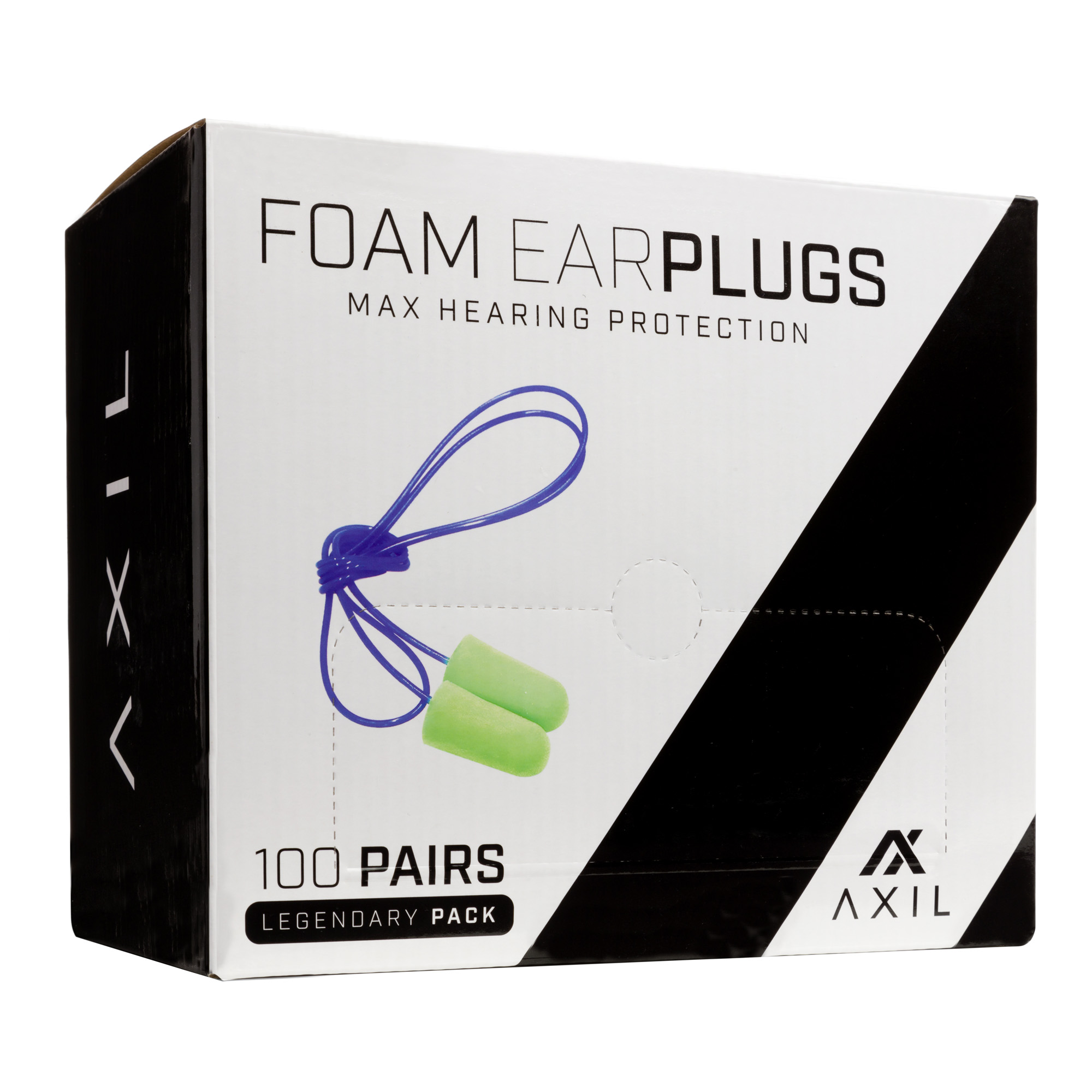 AXIL Foam Ear Plugs – 100 – Green