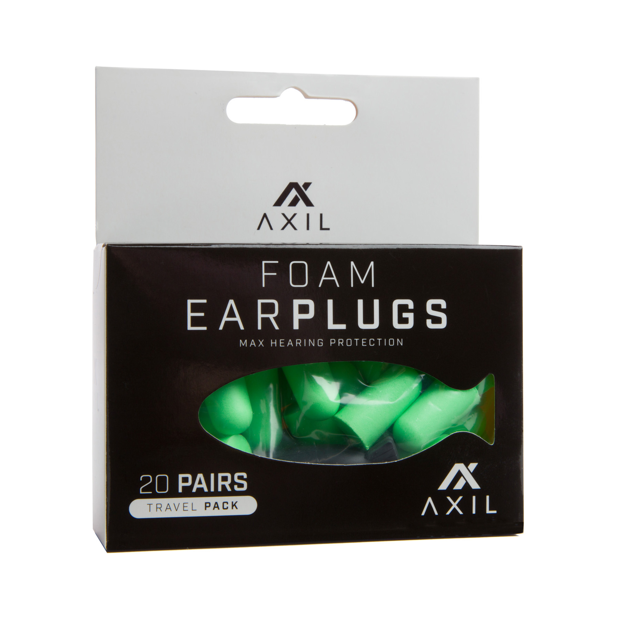 AXIL Foam Ear Plugs – 20 – Green