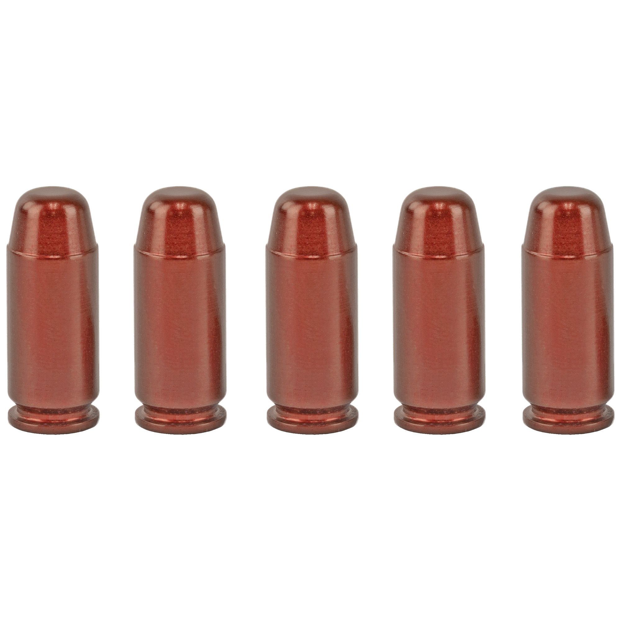 A-Zoom 40 S&W Aluminum Snap Caps – 5/Pack – Red