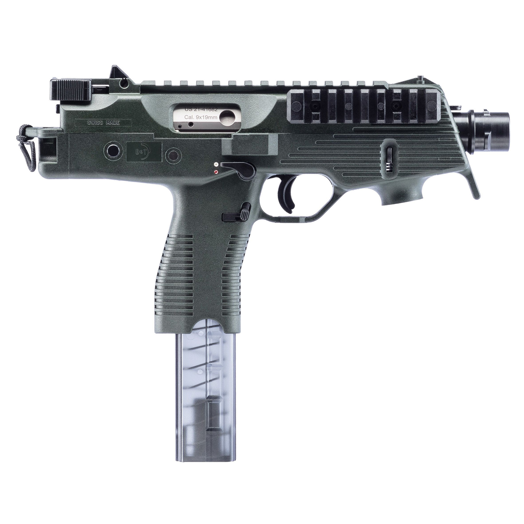 B&T USA TP9-N Pistol 5″ 9mm 30rd – Olive Drab Green