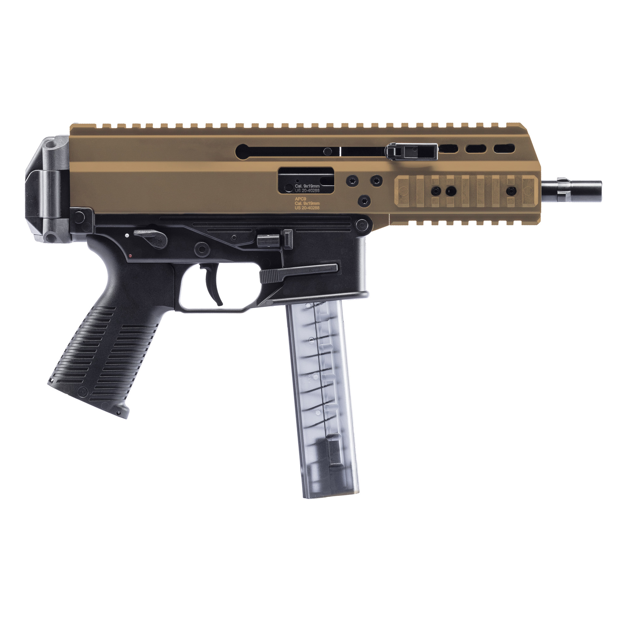 B&T USA APC9 PRO 6.8″ 9mm 30rd – Coyote