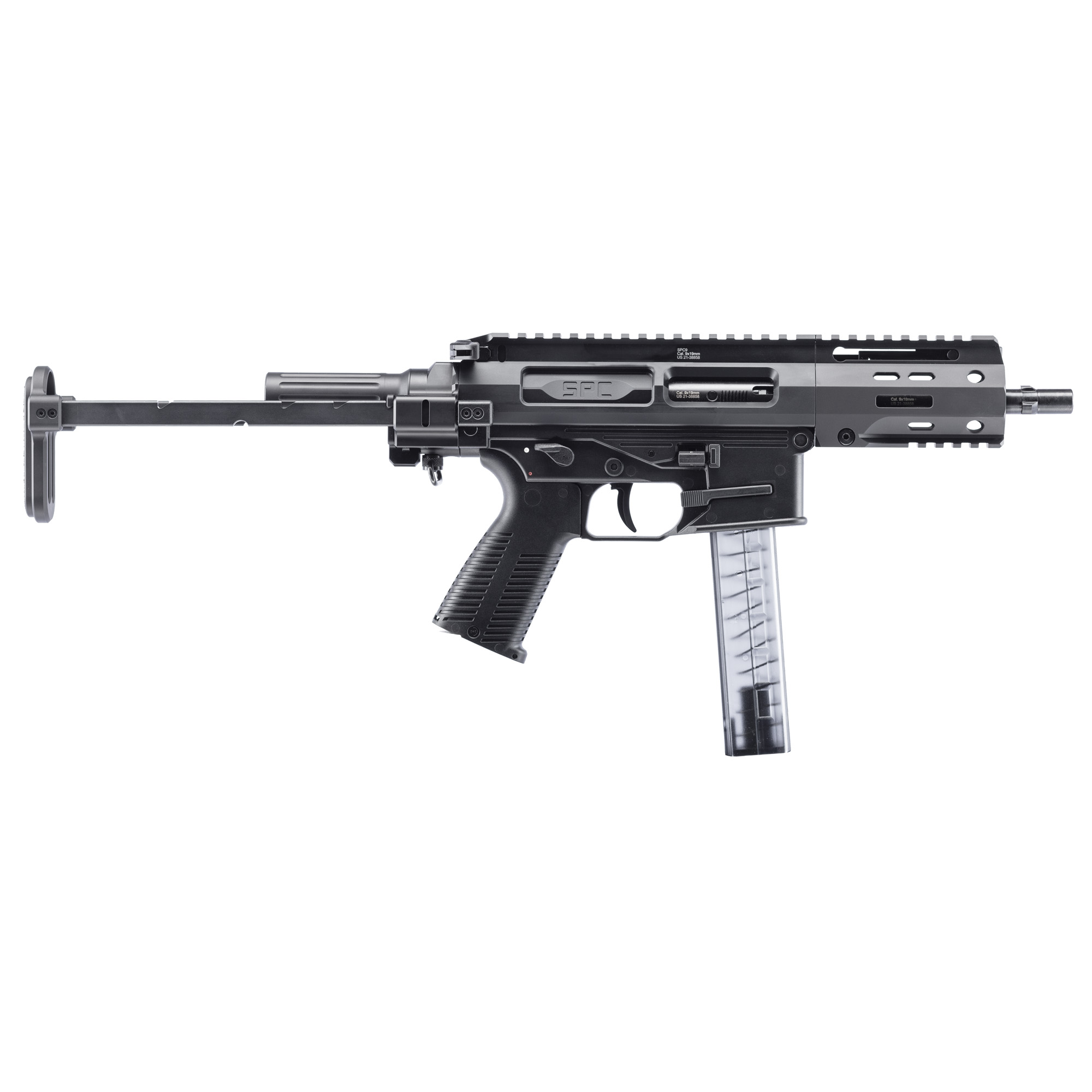 B&T USA SPC PDW SBR 4.5″ 9mm 30rd – Black