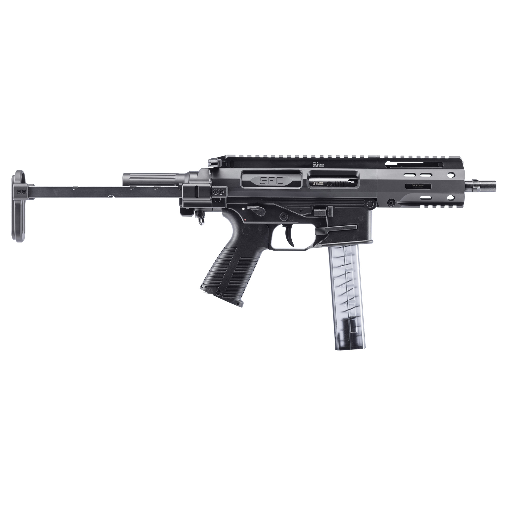 B&T USA SPC SBR 4.5″ 9mm 30rd – Black