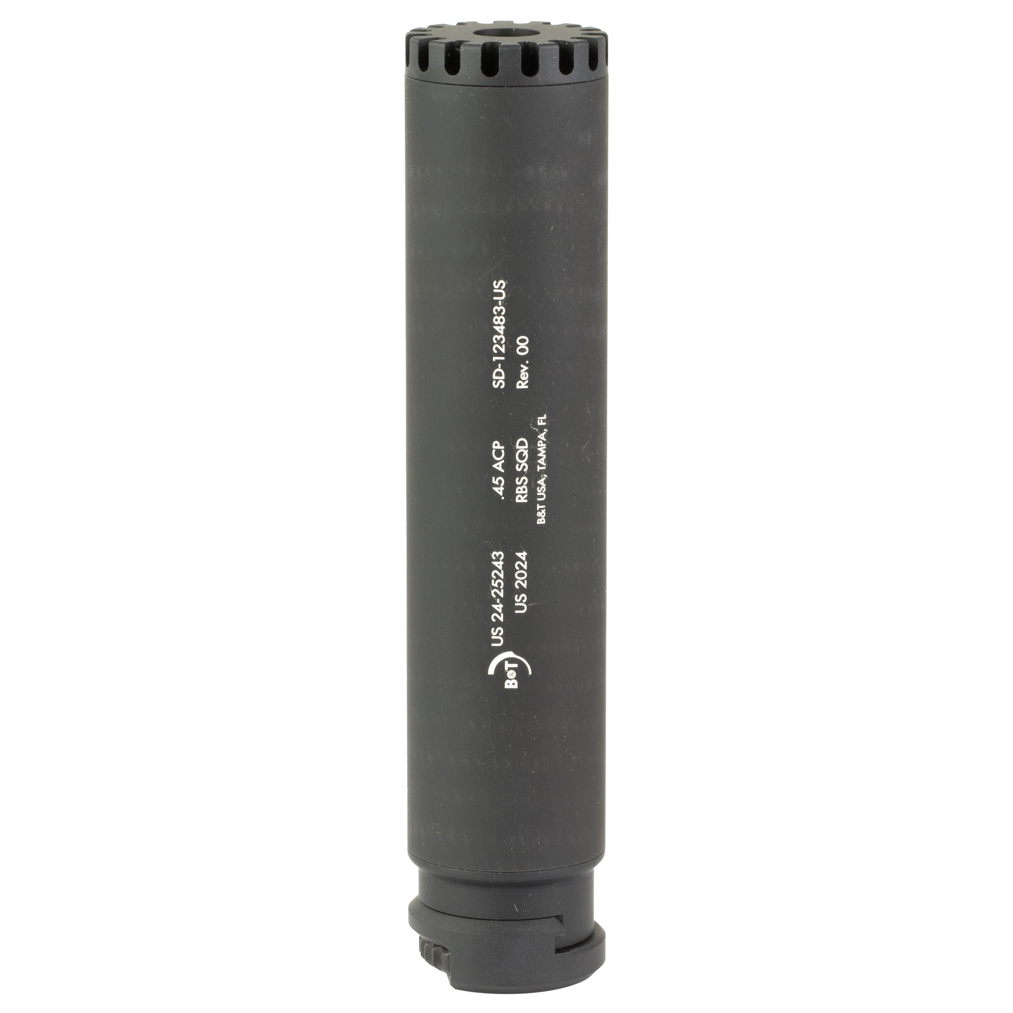 B&T USA RBS Suppressor 45 ACP – Black