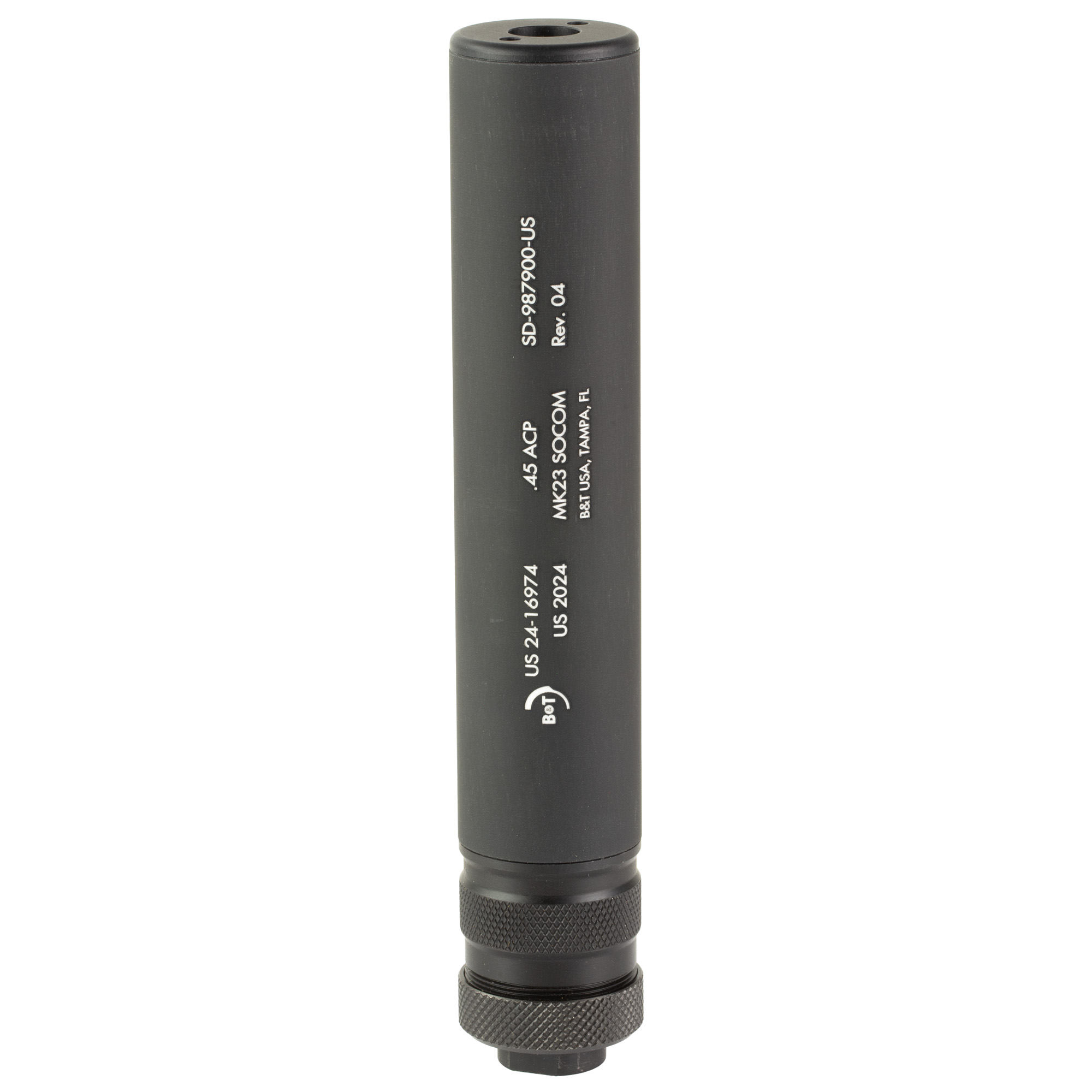 B&T USA MK23 SOCOM Suppressor 45 ACP – Black