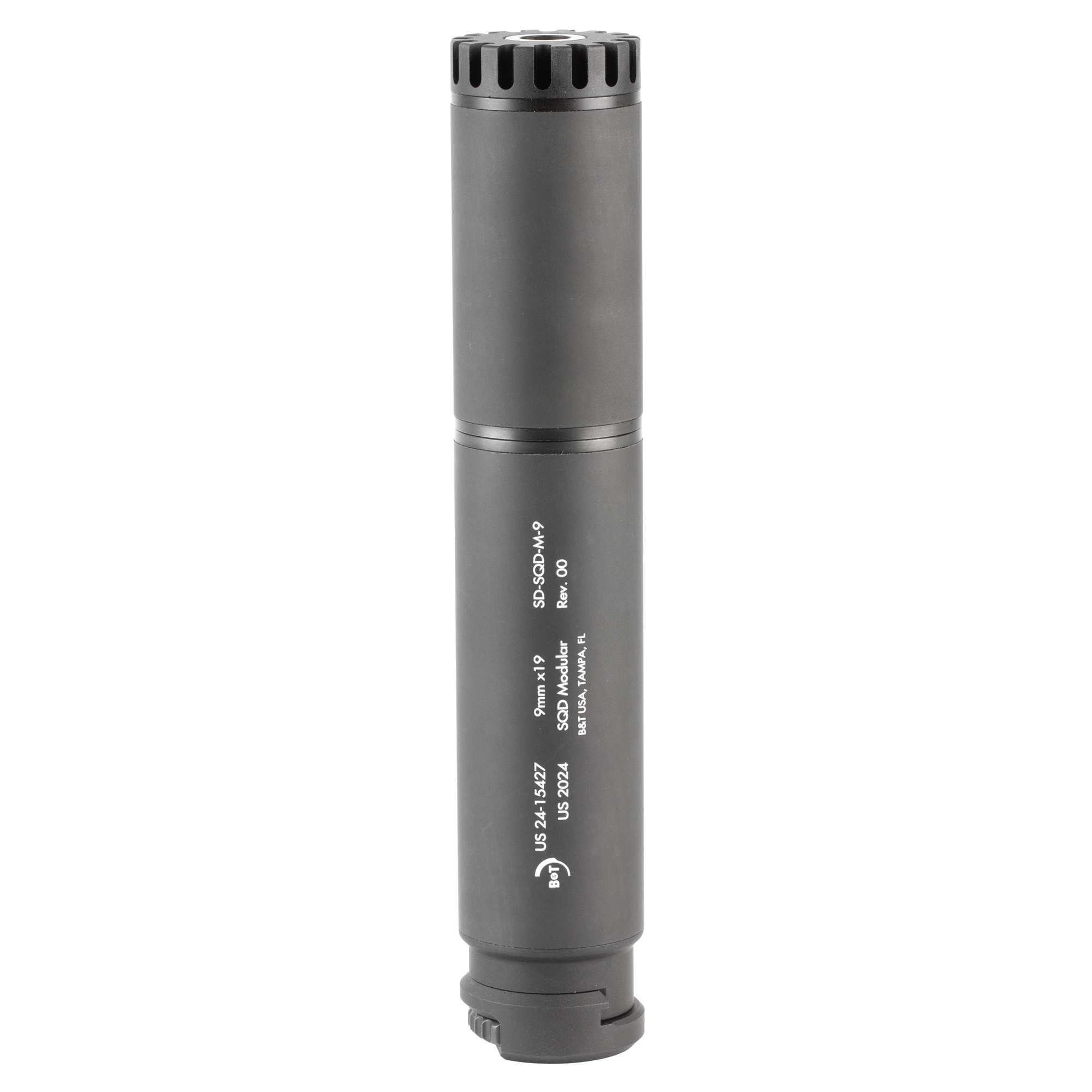 B&T USA SQD-M Suppressor 9mm Aluminum – Black