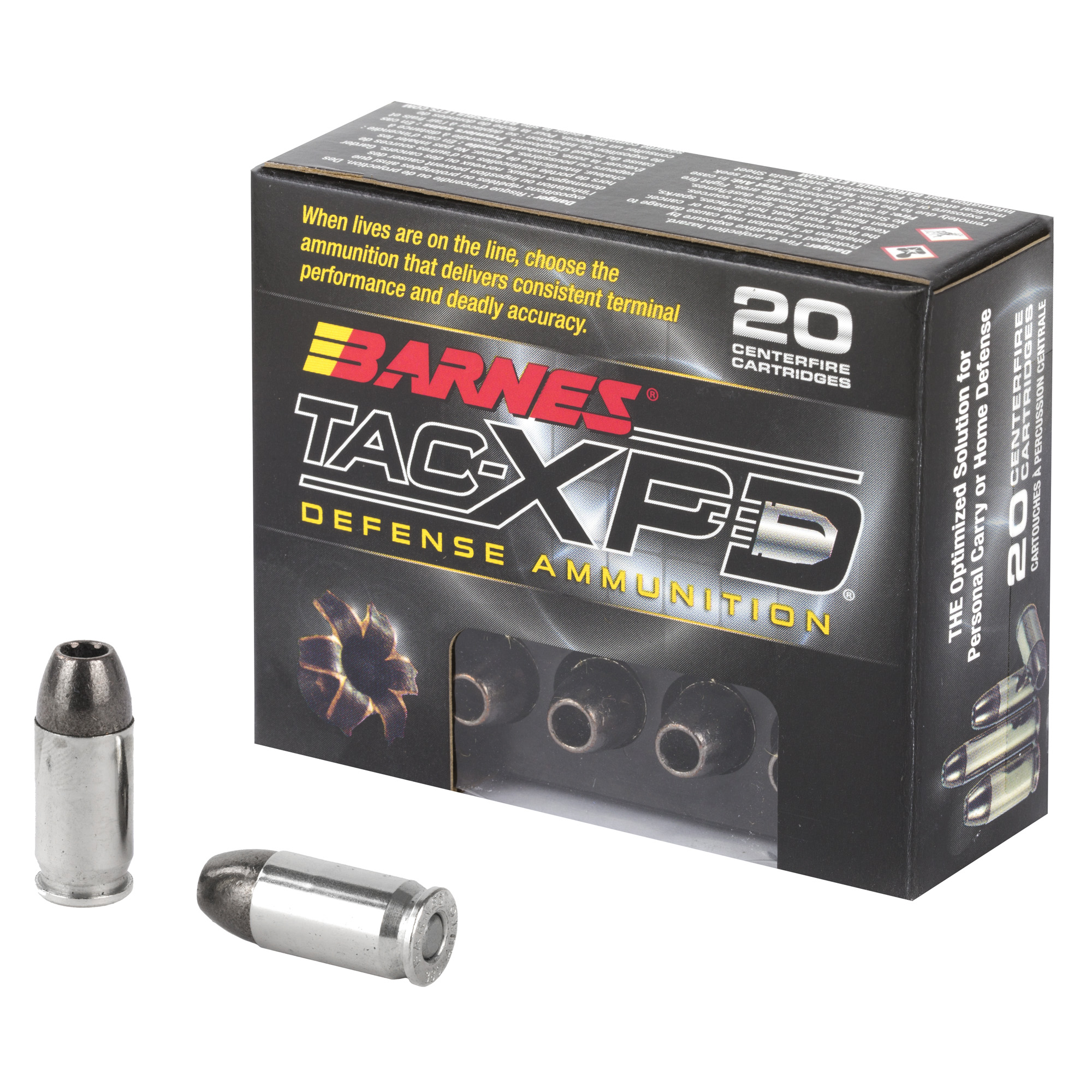 Barnes TAC-XPD 380 ACP California Certified Nonlead Ammunition 80gr – 20rd