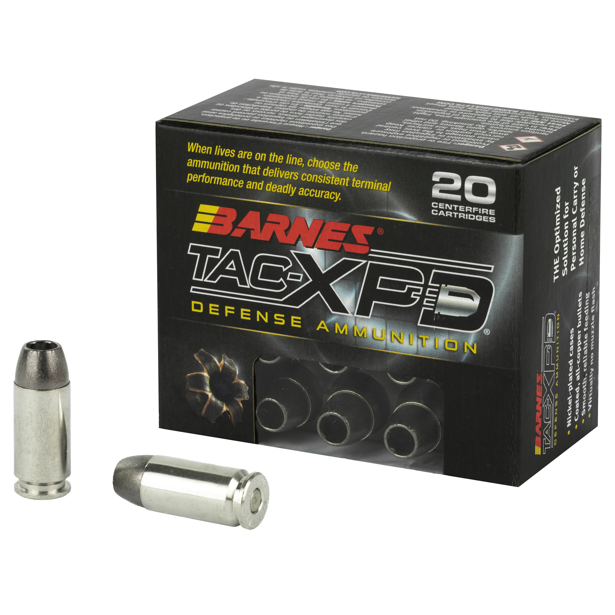 Barnes TAC-XPD 40 S&W California Certified Nonlead Ammunition 140gr – 20rd