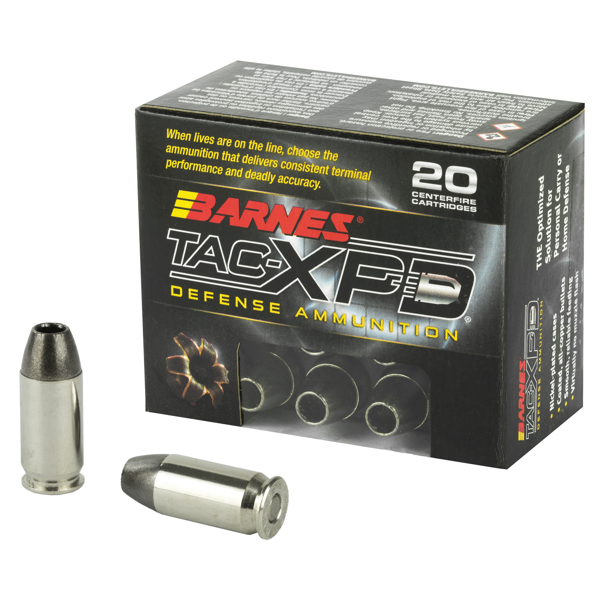 Barnes TAC-XPD 45 ACP California Certified Nonlead Ammunition 185gr – 20rd