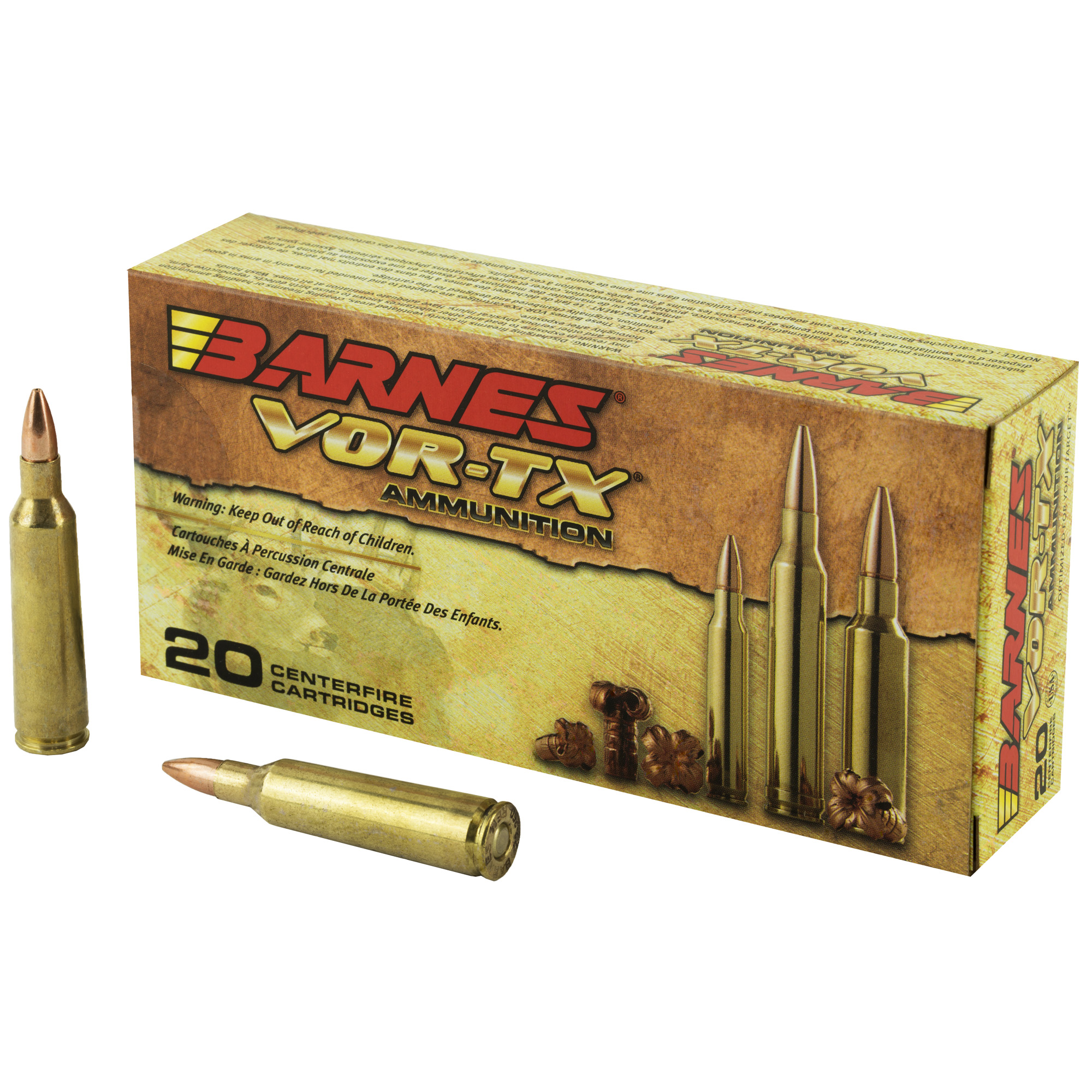 Barnes VOR-TX 22-250 Remington California Certified Nonlead Ammunition 50gr Triple Shock X – 20rd