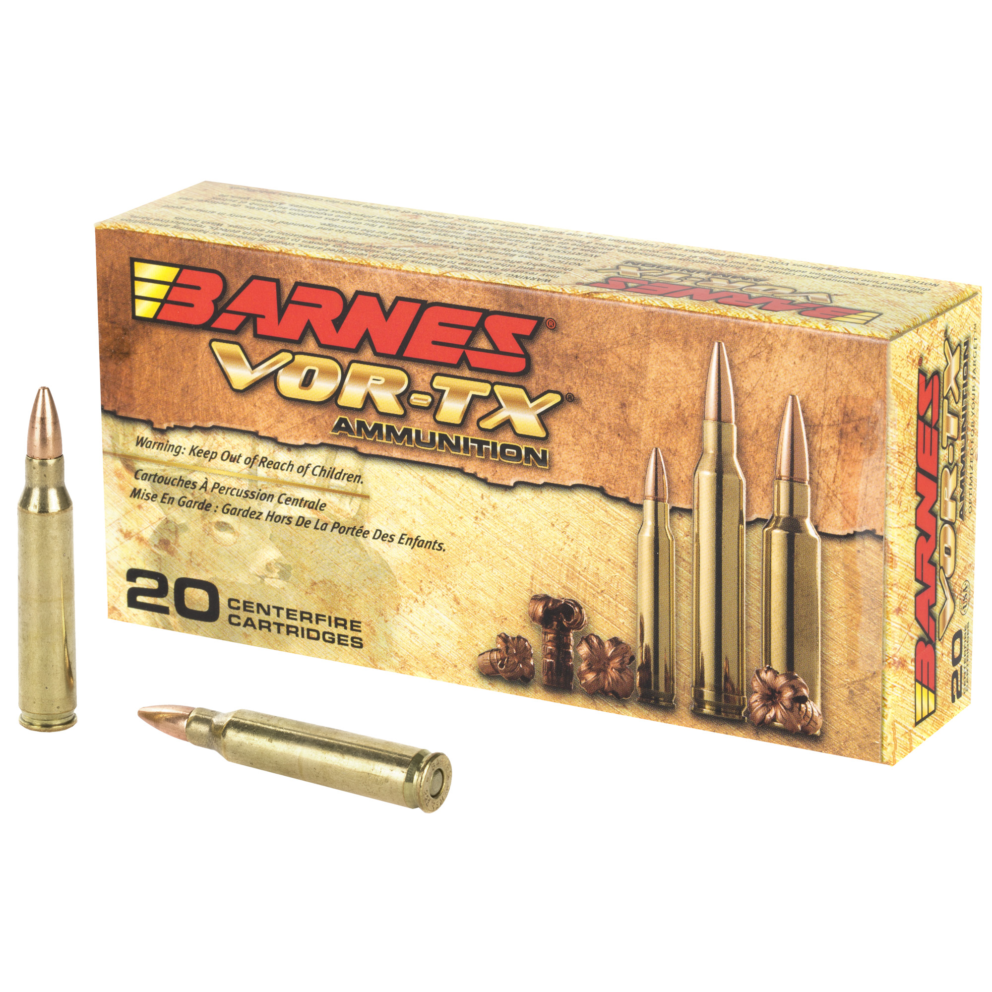 Barnes VOR-TX 223 Remington California Certified Nonlead Ammunition 55gr Triple Shock X – 20rd