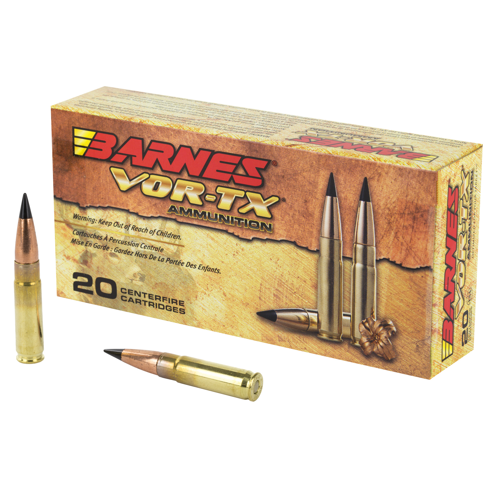 Barnes VOR-TX Vor-Tex 300 Blackout California Certified Nonlead Ammunition 110gr Tipped Triple Shock X – 20rd