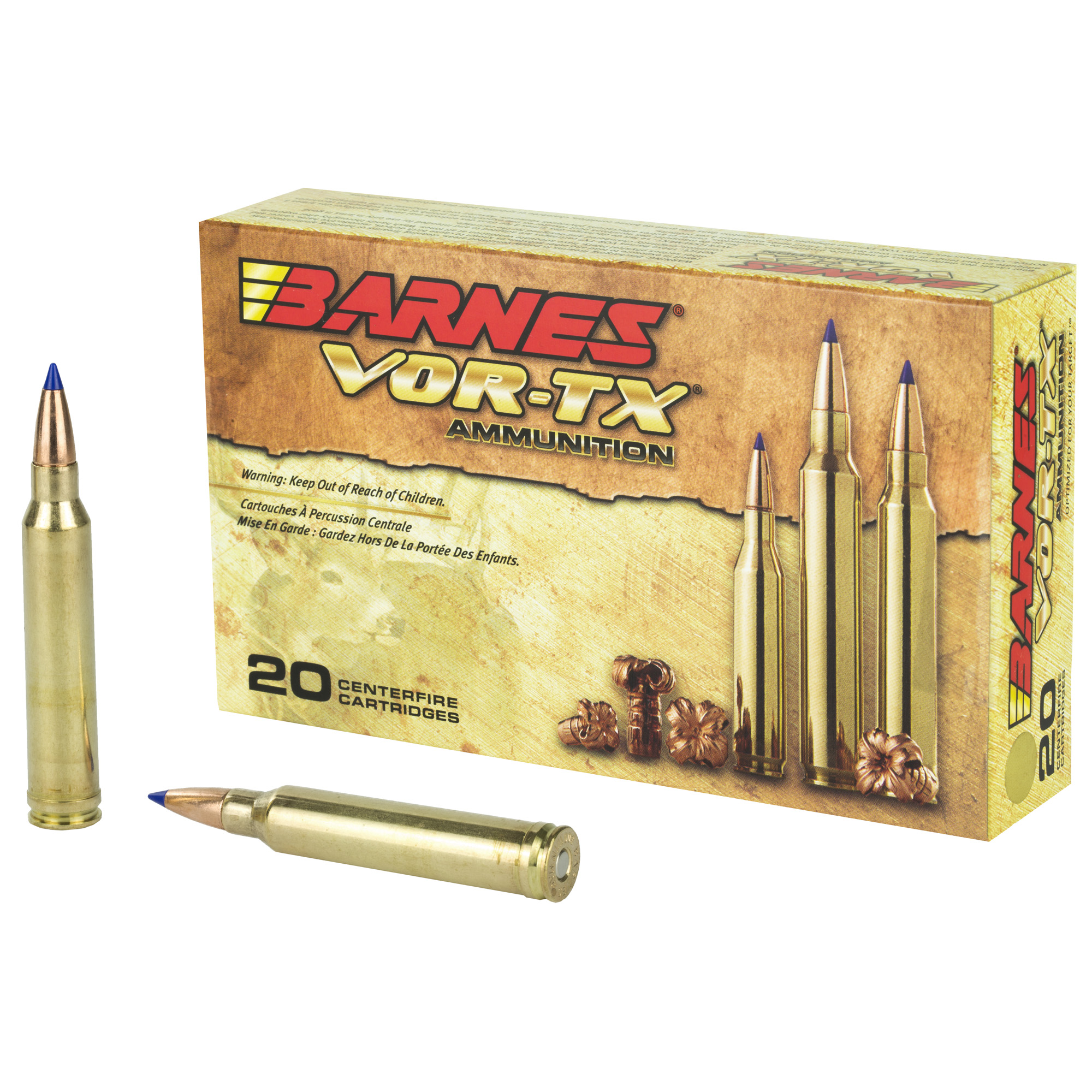 Barnes VOR-TX 300 Winchester Magnum California Certified Nonlead Ammunition 165gr Tipped Triple Shock X – 20rd