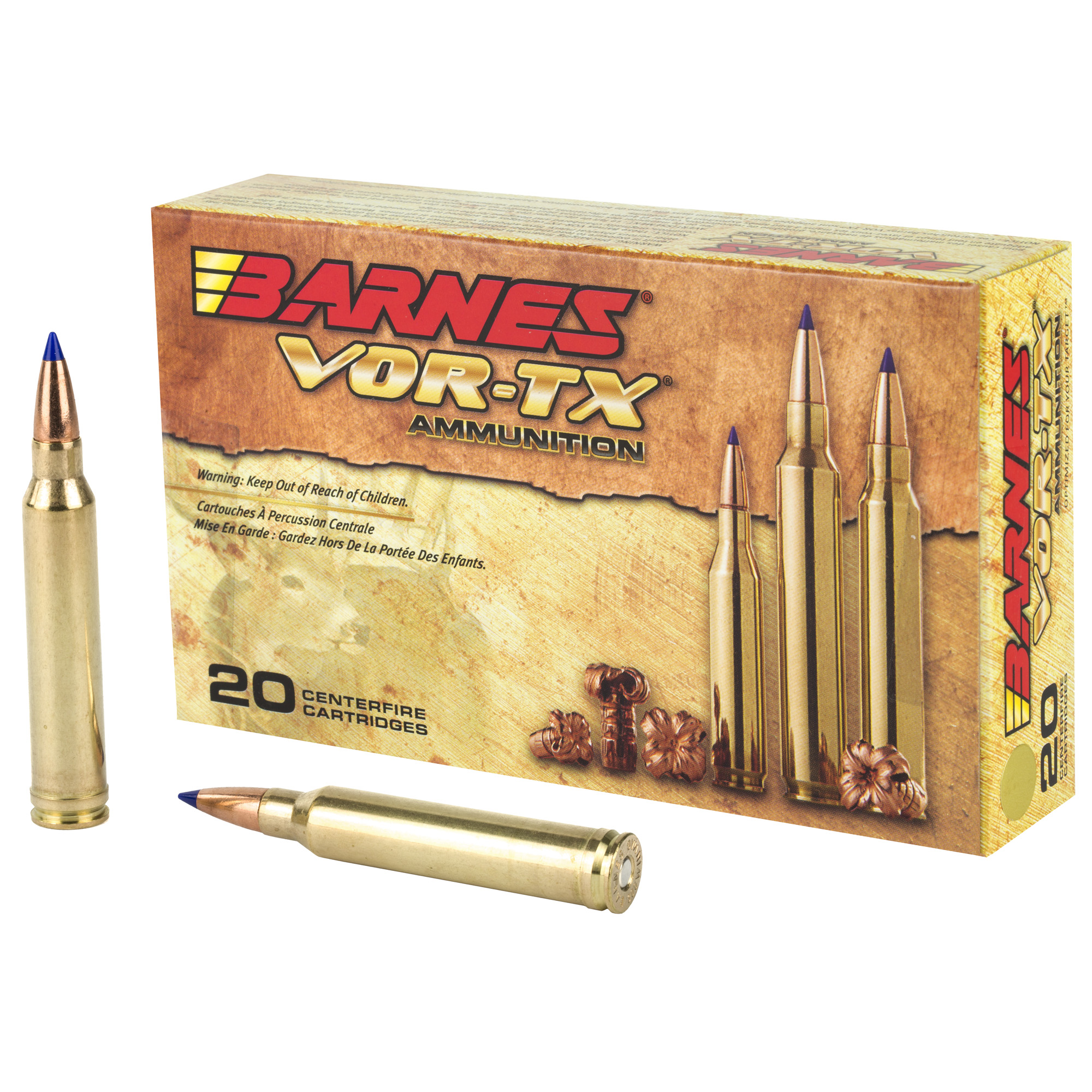 Barnes VOR-TX 300 Winchester Magnum California Certified Nonlead Ammunition 180gr Tipped Triple Shock X – 20rd