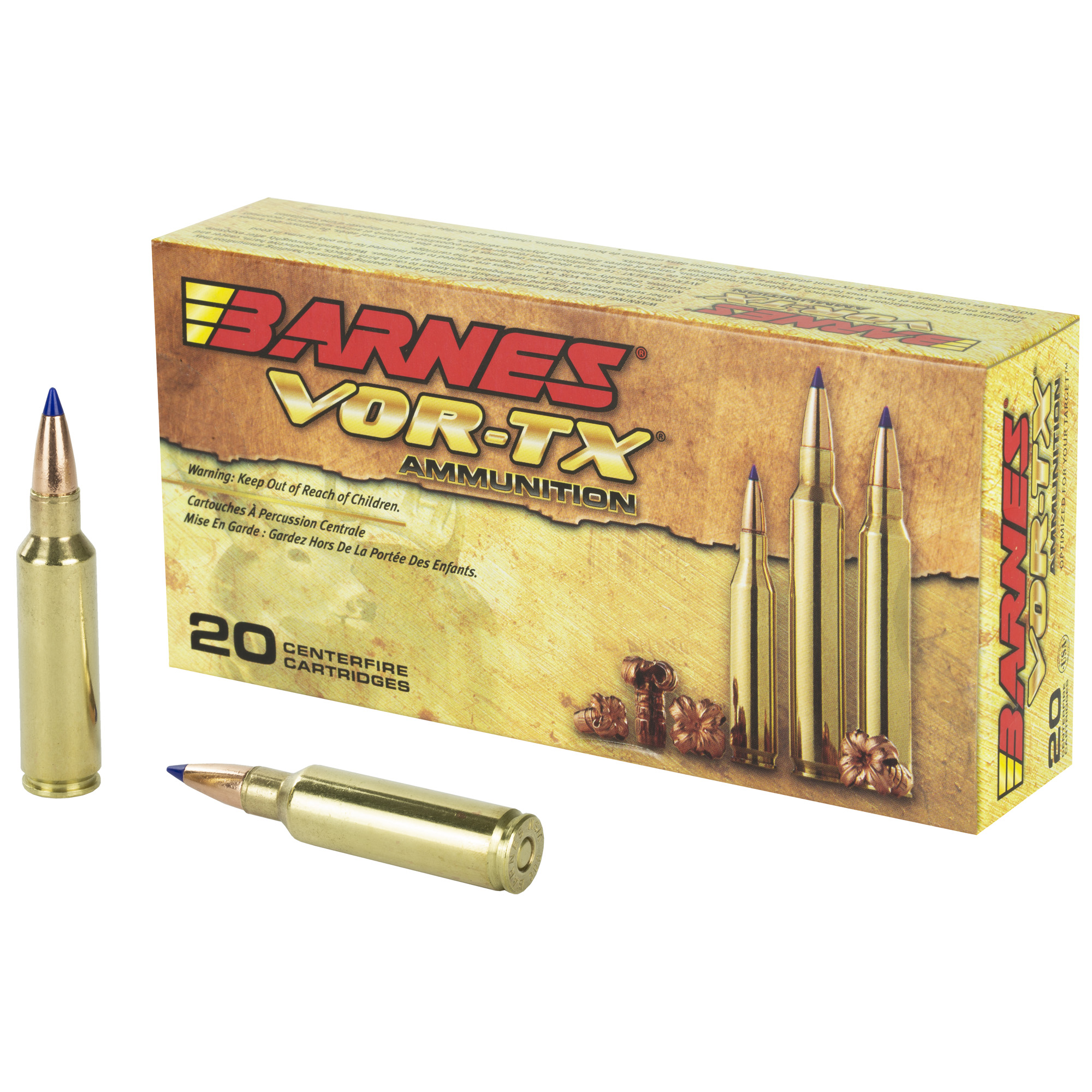 Barnes VOR-TX 300 Winchester Short Magnum California Certified Nonlead Ammunition 165gr Tipped Triple Shock X – 20rd