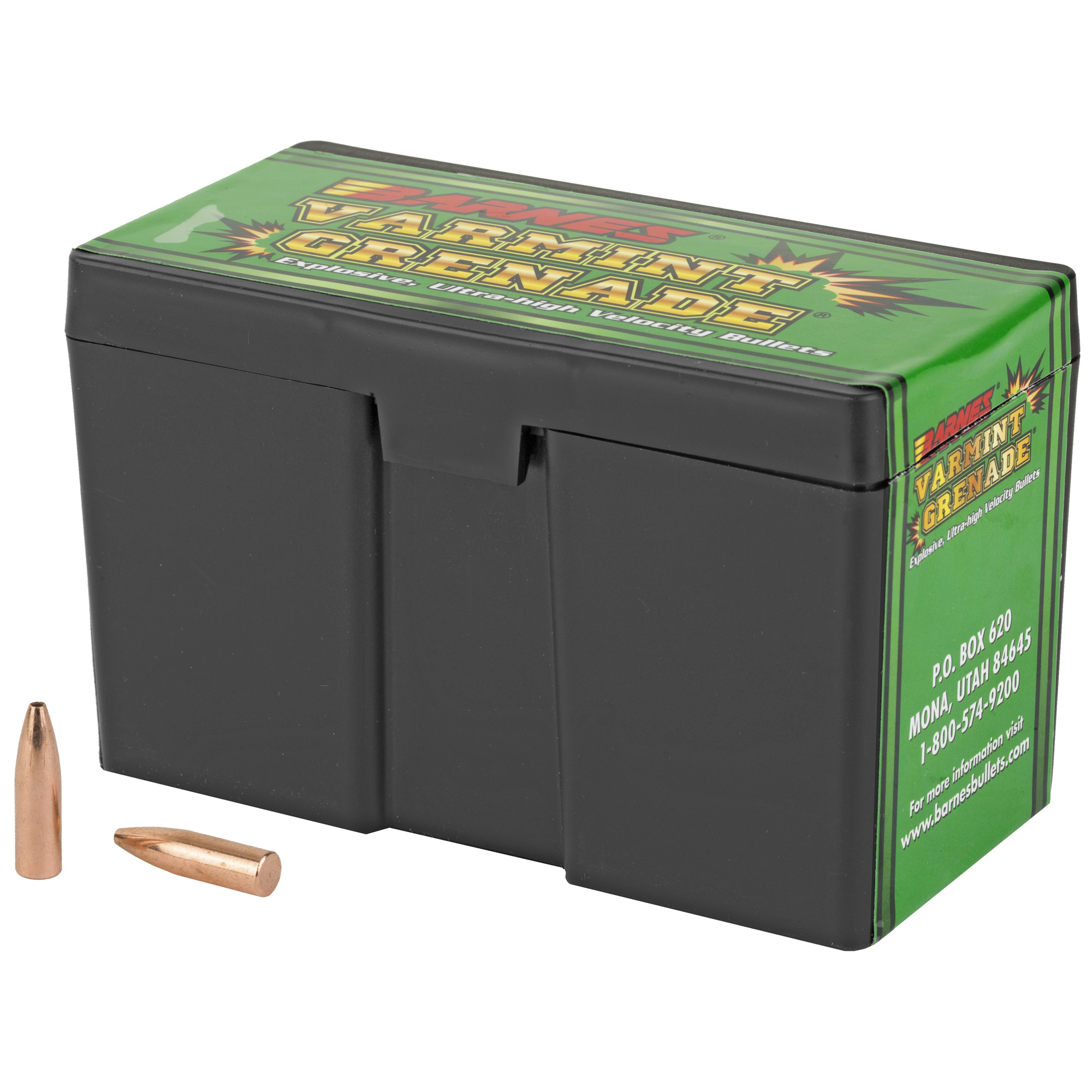 Barnes VARMINT GRENADE 22 Caliber .224 50gr Copper Hollow Point – 250