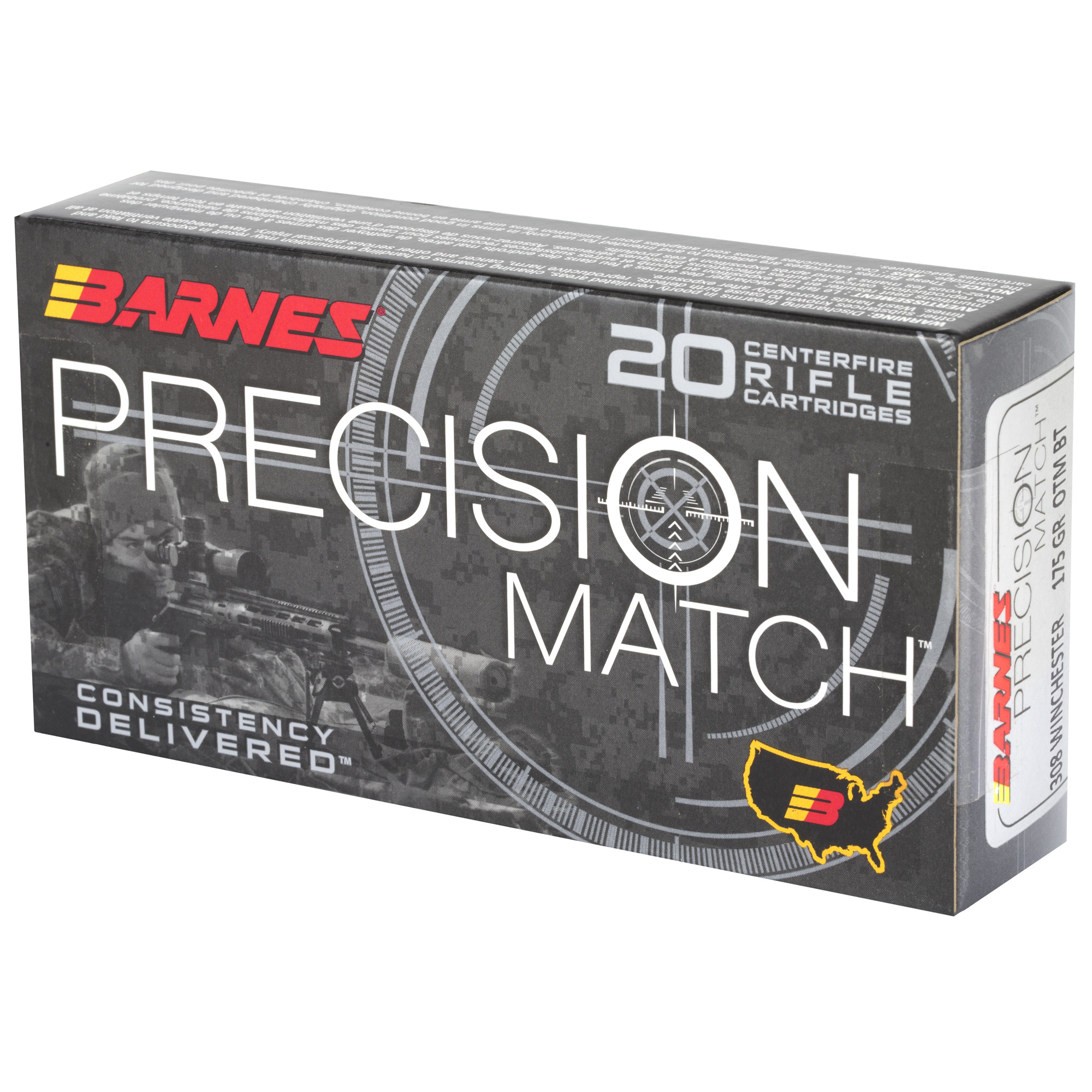 Barnes Precision Match 308 Winchester 175gr Open Tip Match - 20rd-img-2