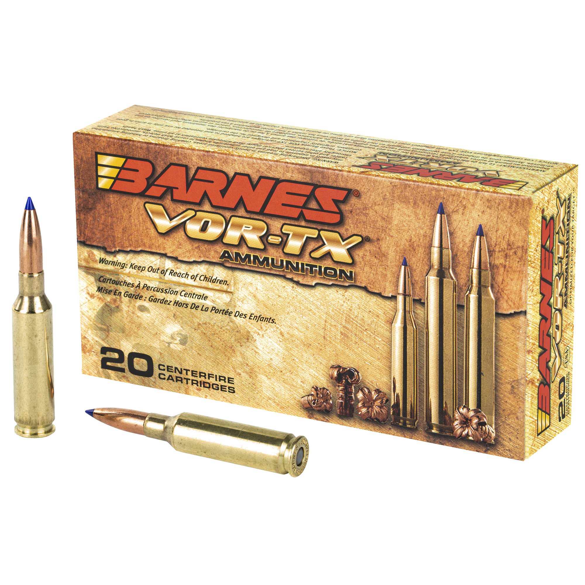 Barnes VOR-TX 6.5 Creedmoor California Certified Nonlead Ammunition 120gr Tipped Triple Shock X – 20rd