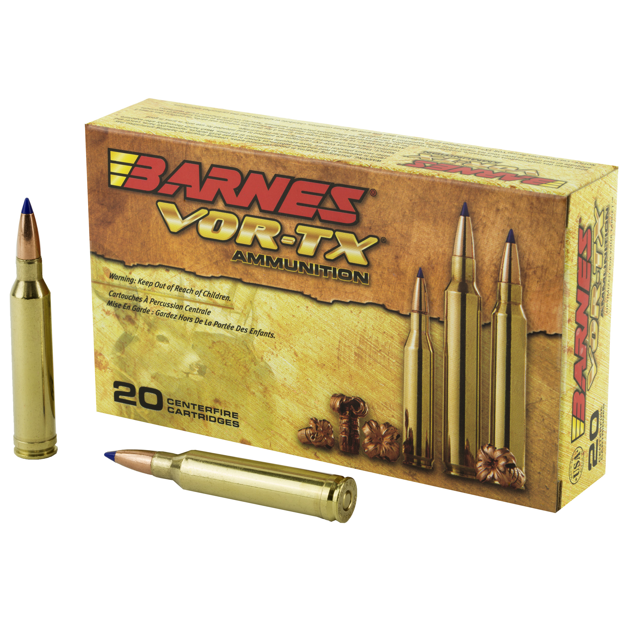 Barnes VOR-TX 7mm Remington California Certified Nonlead Ammunition 140gr Tipped Triple Shock X – 20rd