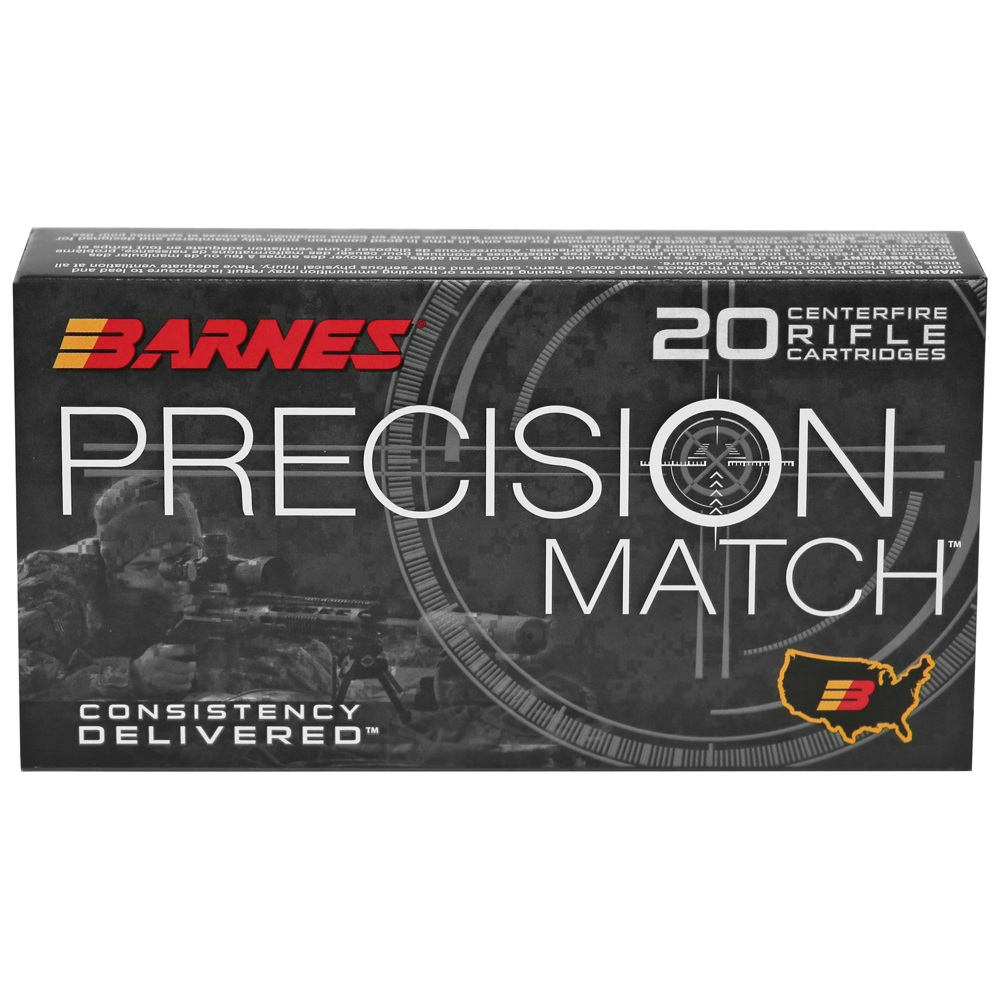 Barnes Precision Match Burner 6.5 PRC 145gr Open Tip Match – 20rd