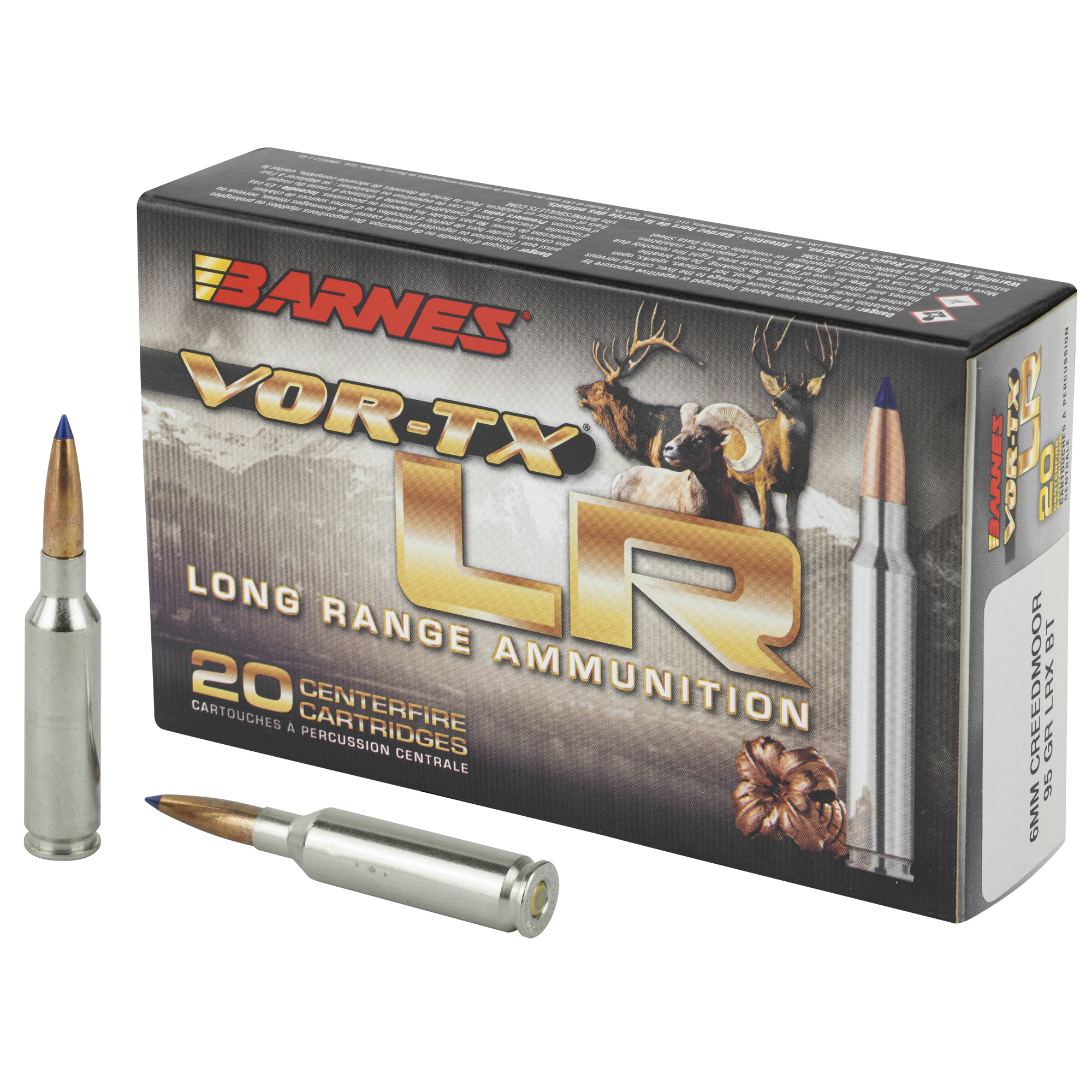 Barnes VOR-TX Long Range 6MM Creedmoor 95gr LRX – 20rd