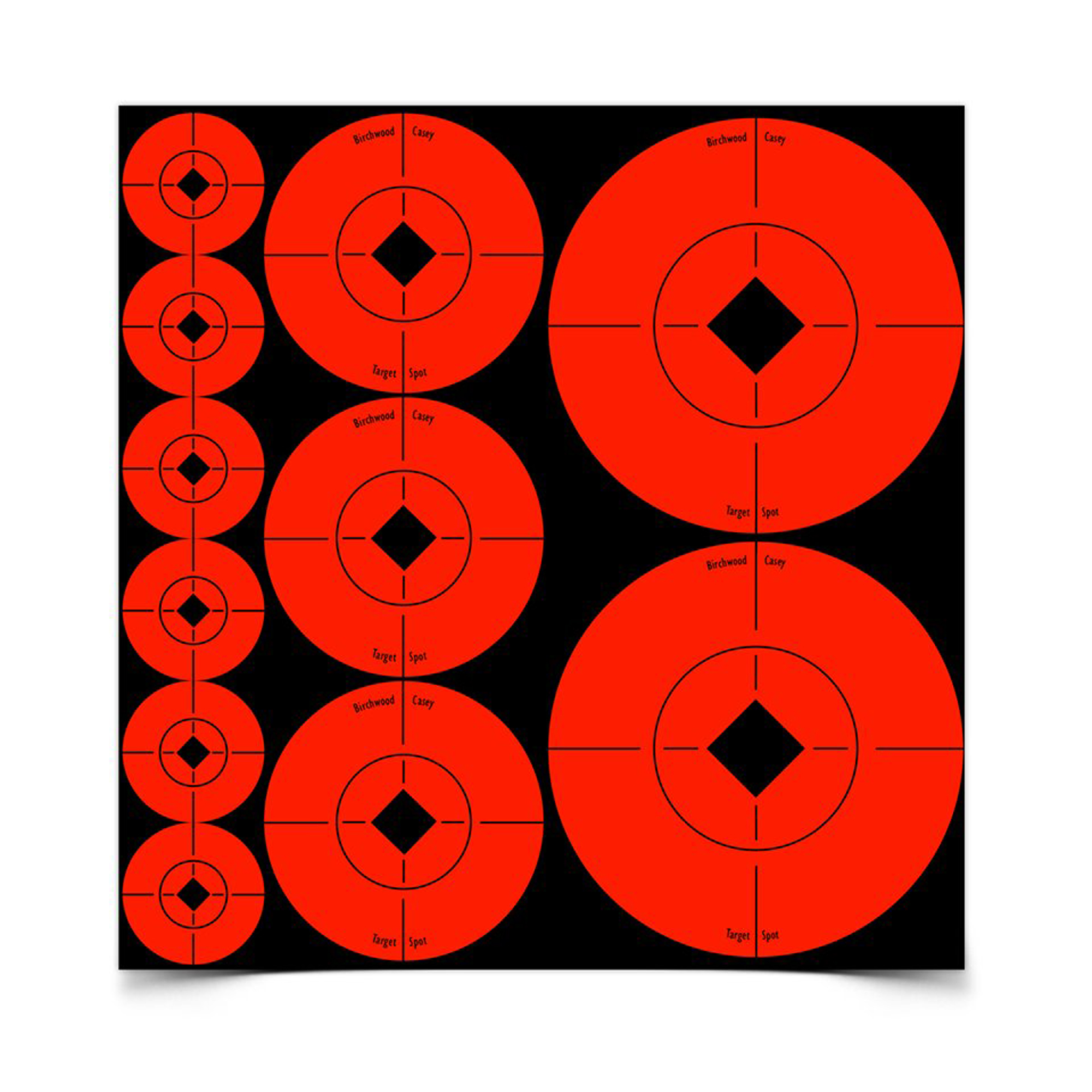 Birchwood Casey Target Spot Assortment 1″, 2″, 3″ Round – (60)-1″ Targets (30)-2″ Targets (10)-3″ Targets