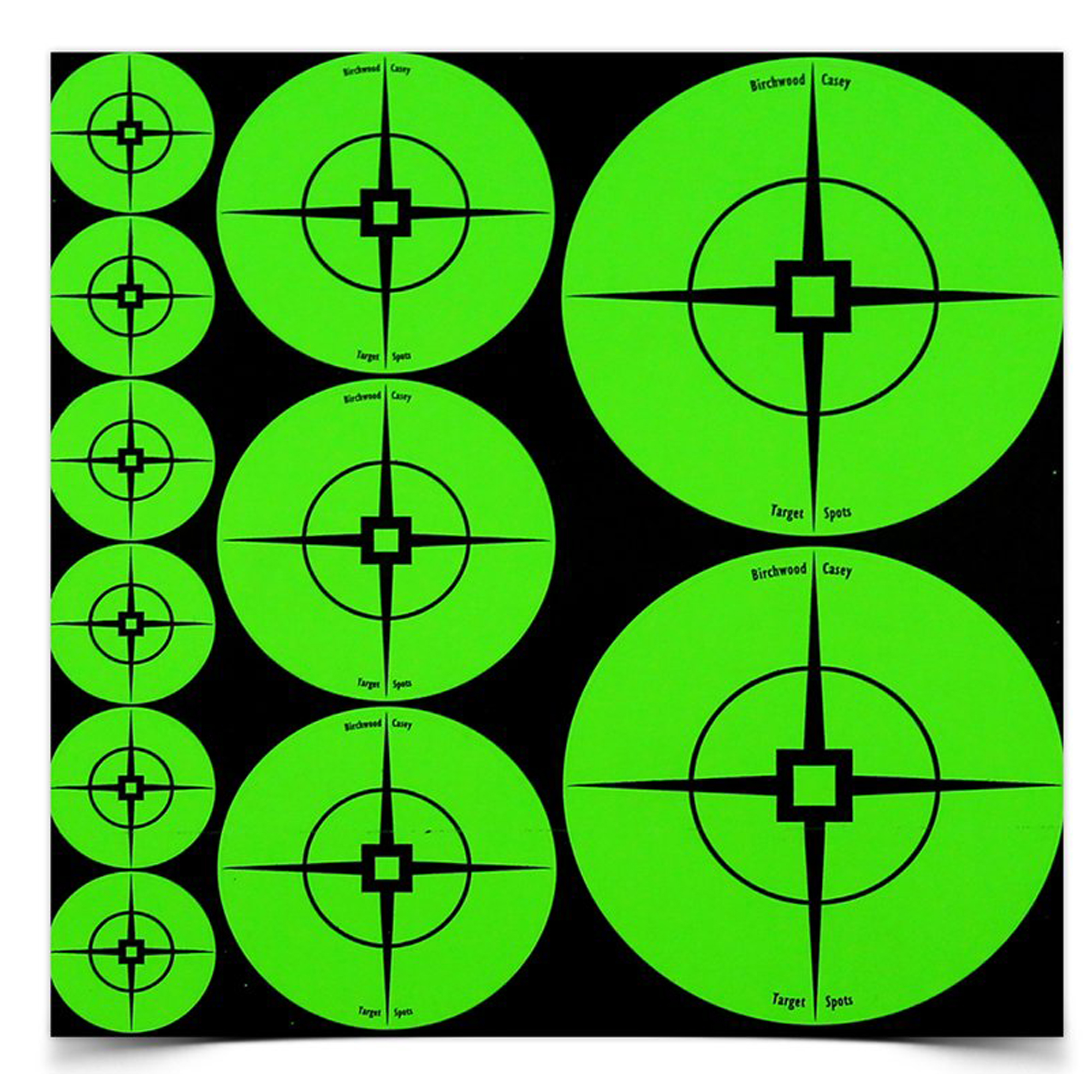 Birchwood Casey Target 1″, 2″, 3″ Round – (60)-1″ Targets (30)-2″ Targets (10)-3″ Targets