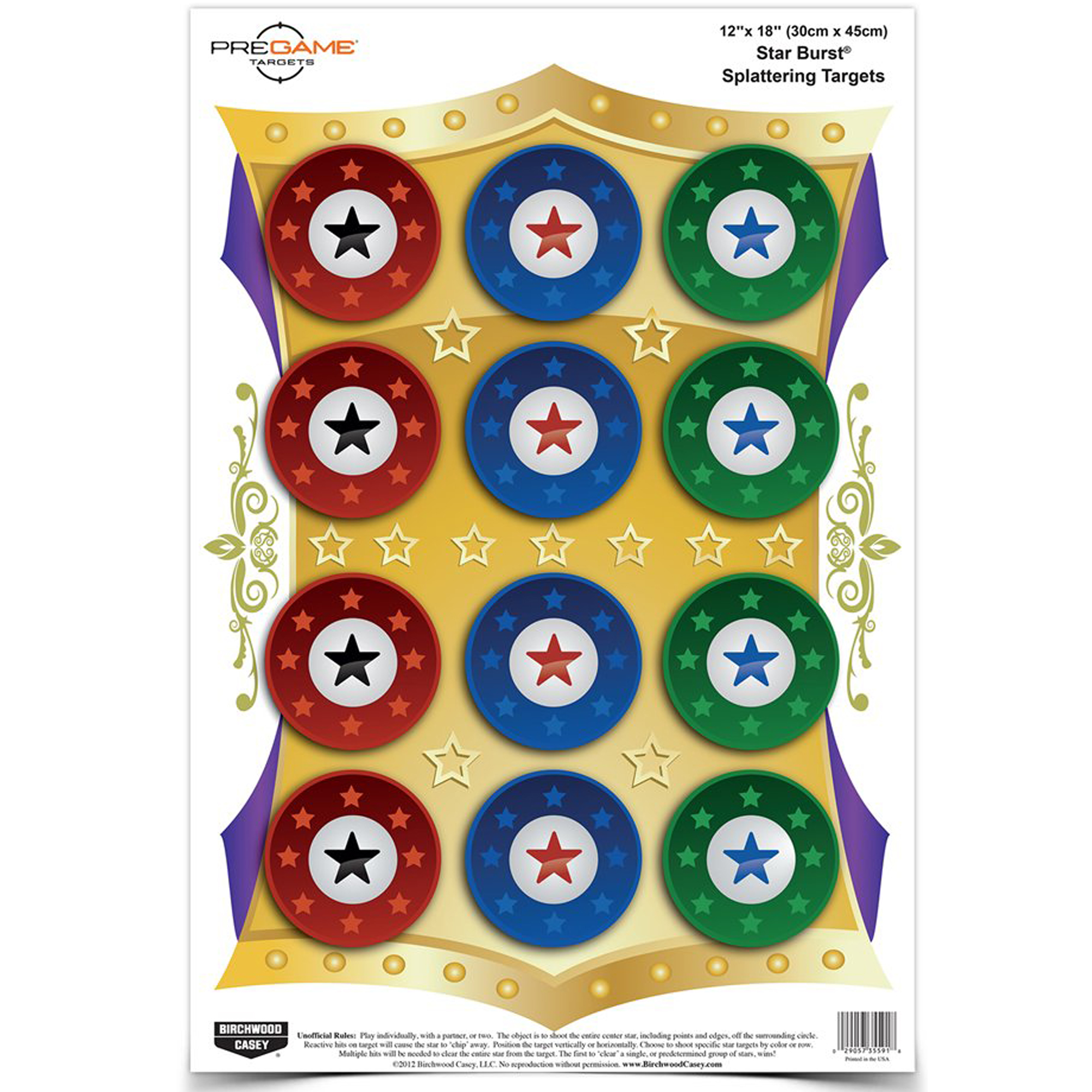 Birchwood Casey Pregame Target 12″X18″ – 8 Targets