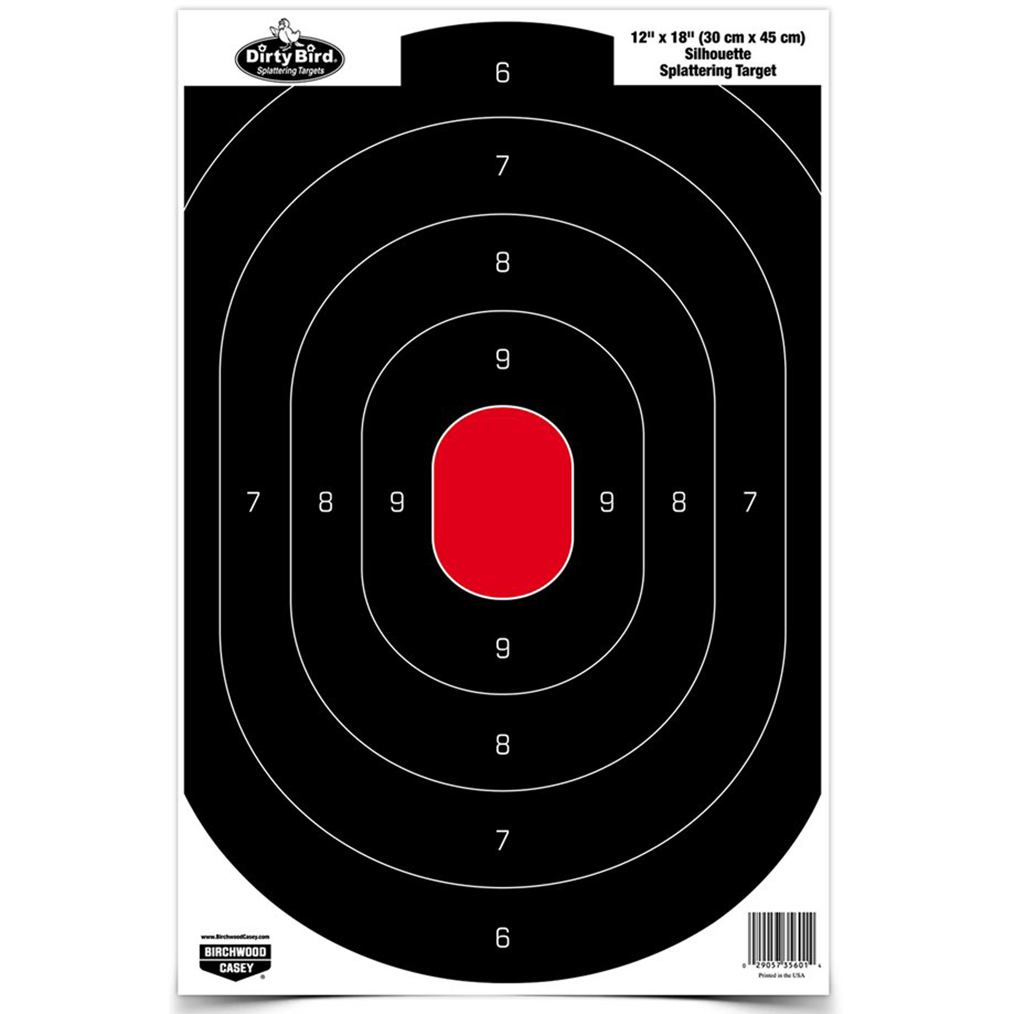 Birchwood Casey B24-8 Dirty Bird Target 12″X18″ – 8 Targets