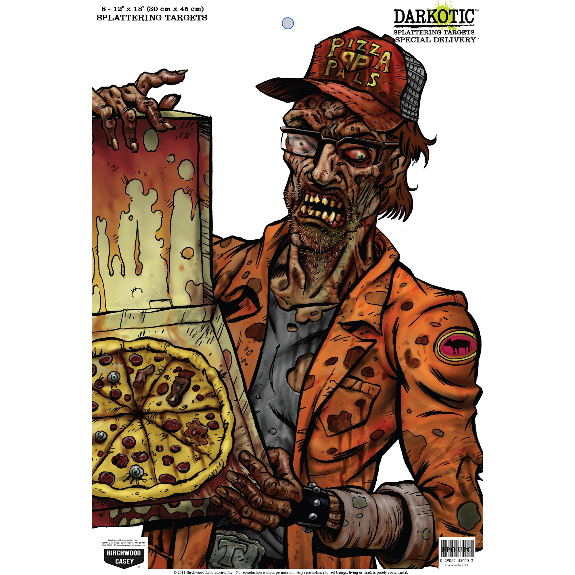 Birchwood Casey Darkotic/Zombie Target 12″X18″ – 8 Targets