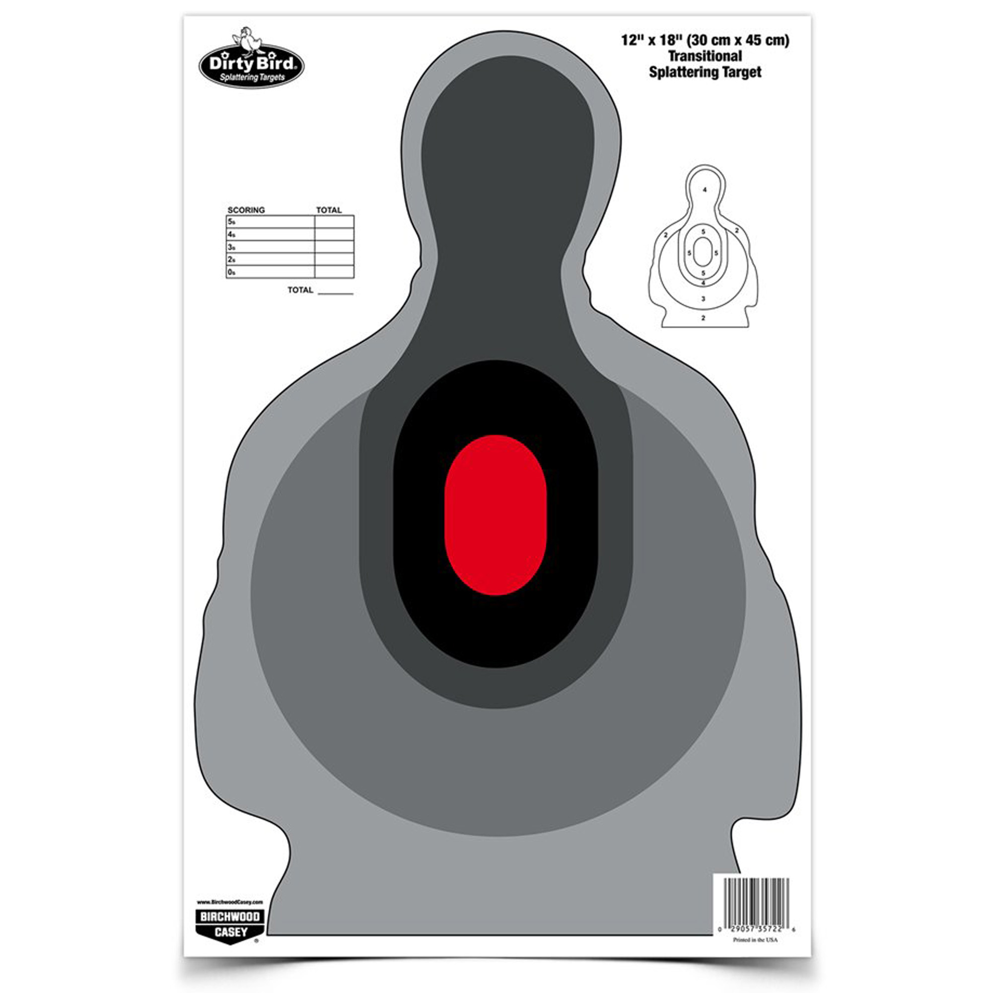 Birchwood Casey Dirty Bird Target 12″x18″ – 8 Targets