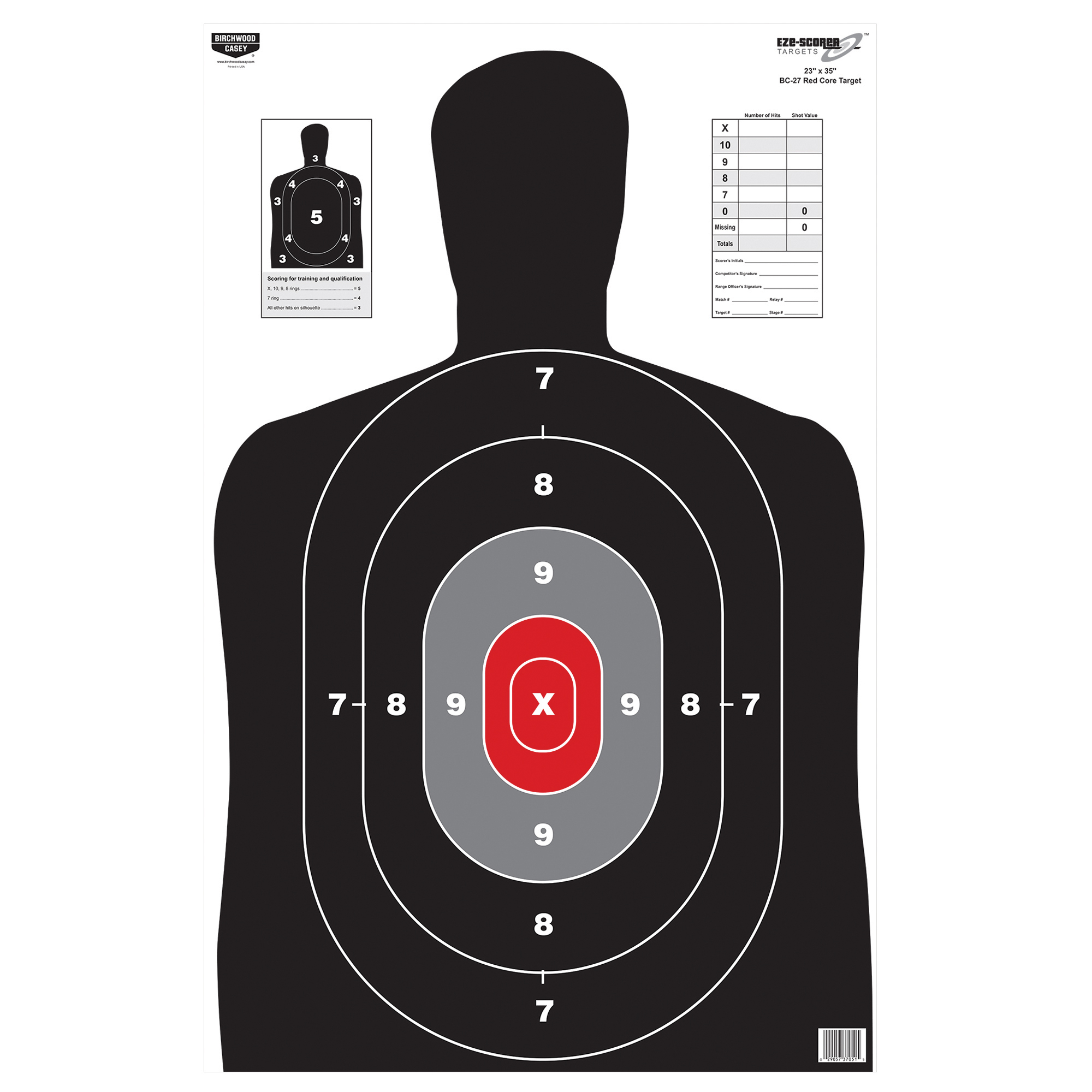 Birchwood Casey BC27 Eze-Score Target 23″x35″ – 100 Targets