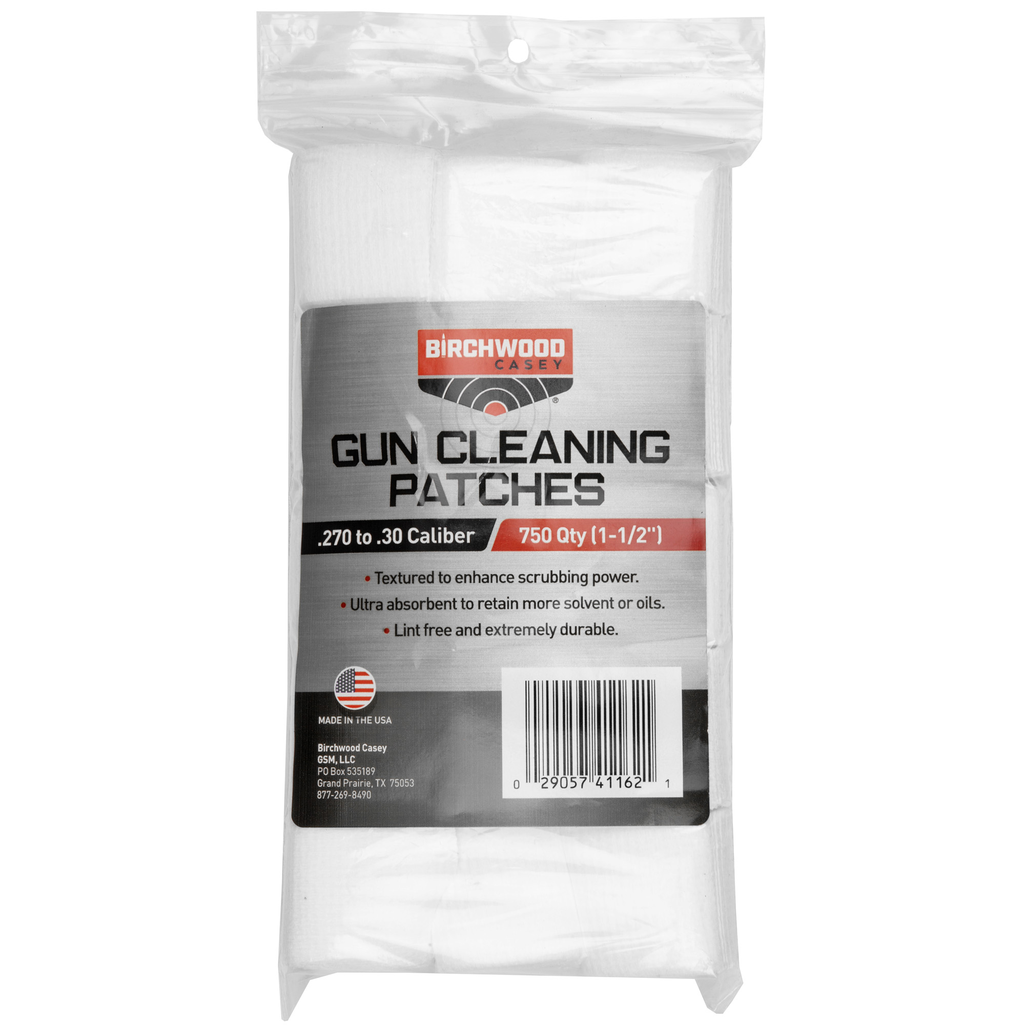 Birchwood Casey Cleaning Patches .270-.30 Caliber