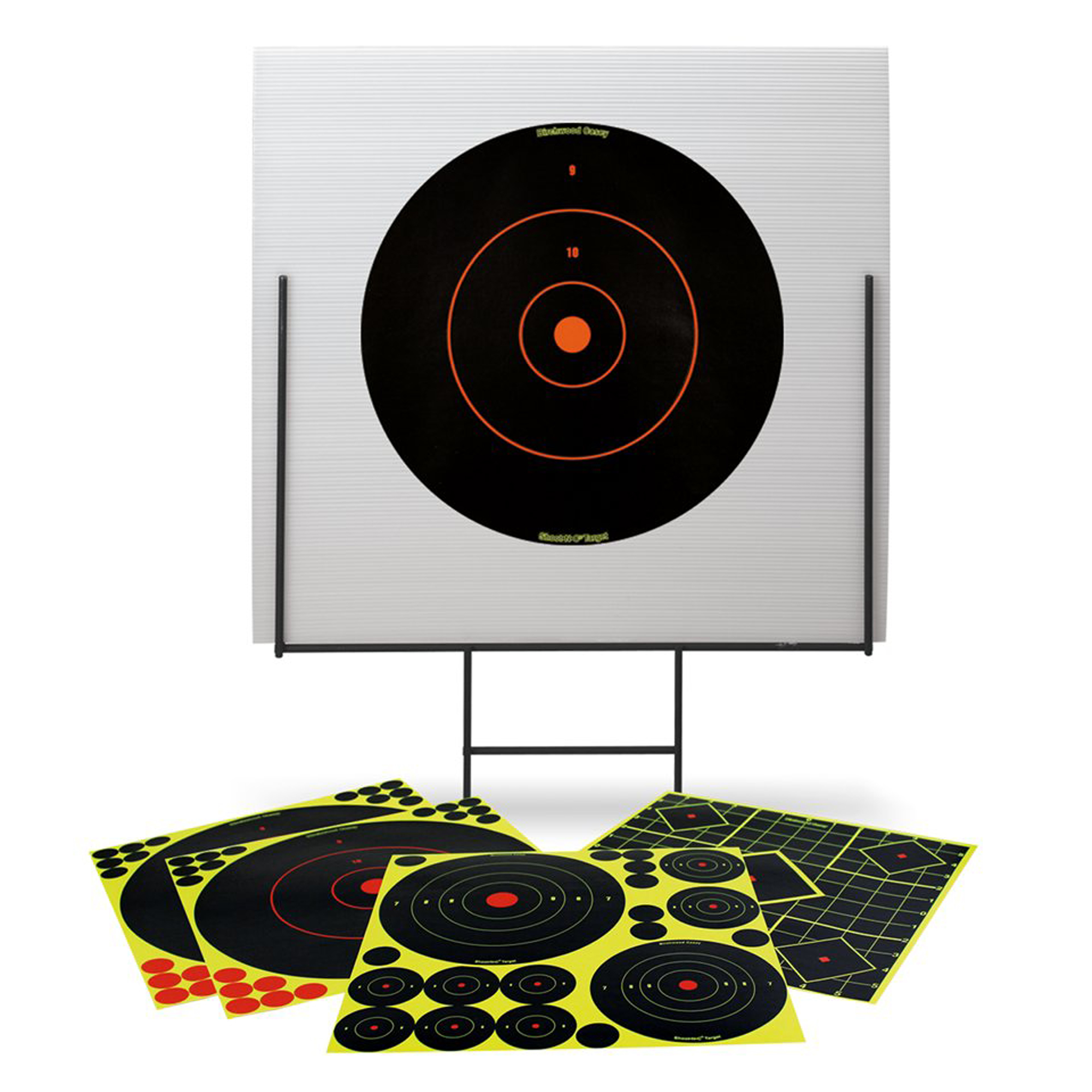 Birchwood Casey Portable Shooting Range – 13 Targets and 58 1″ Pasters